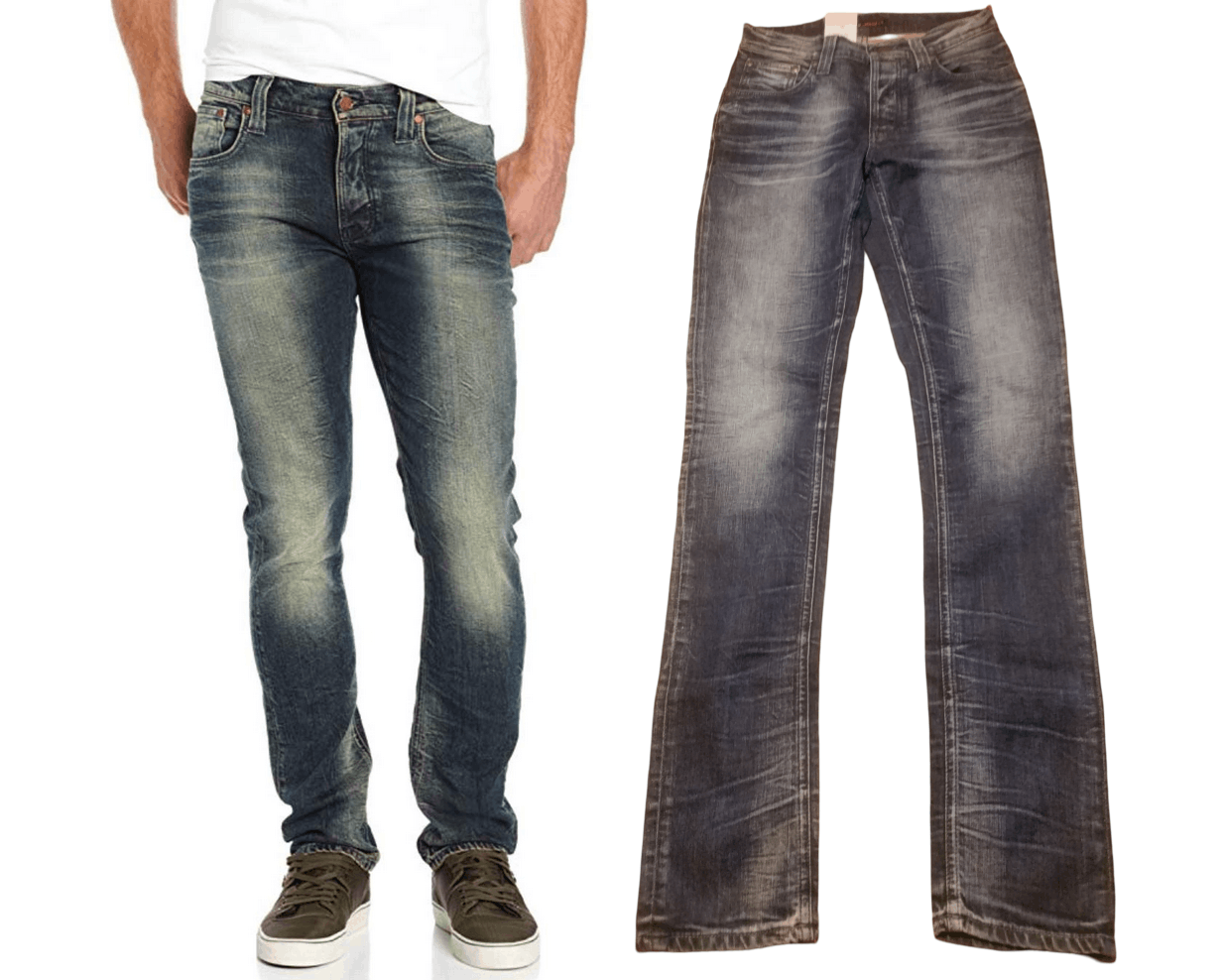 Nudie Jeans $280 Organic Cotton Nudie Grim Tim slim w28 l34 w29 w30 l36 Size US 30 / EU 46 - 2 Thumbnail