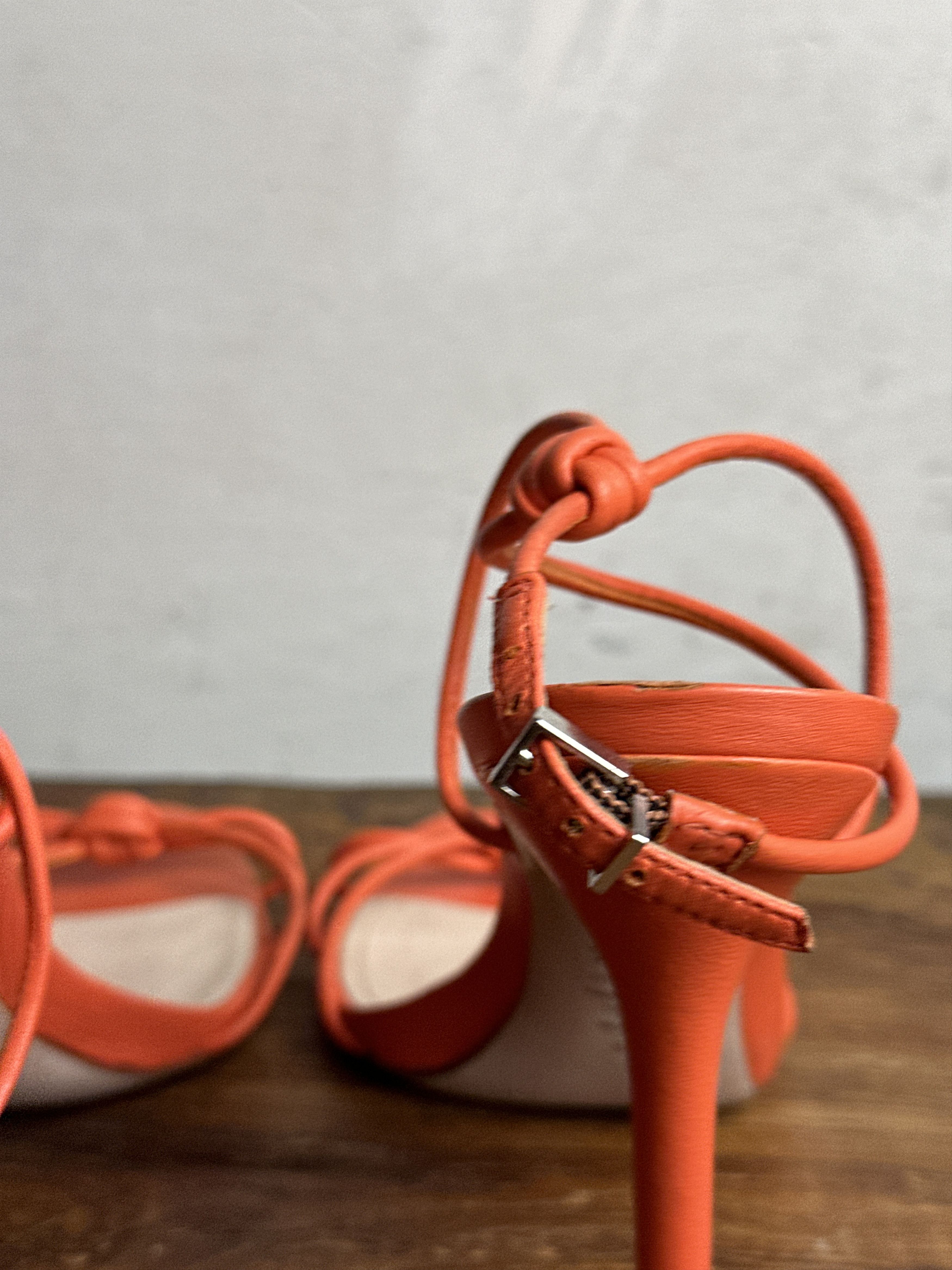 SCHUTZ Schutz Knot Heeled Leather Sandals Size US 10 / IT 40 - 7 Thumbnail