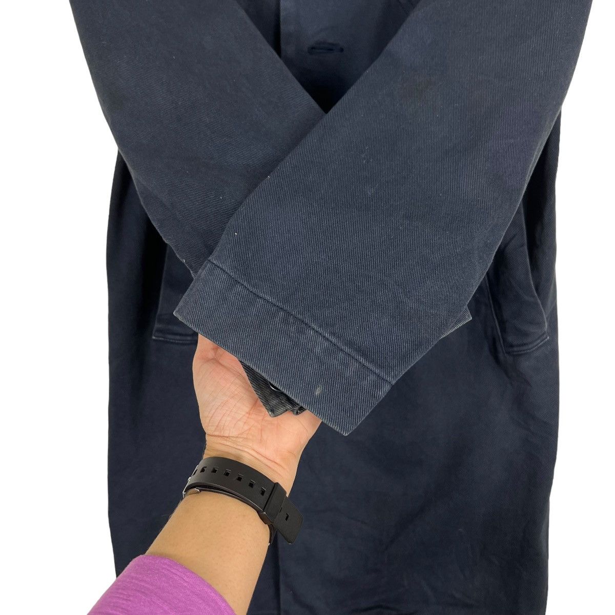 CABANE de ZUCCa 🔥 ZUCCA ISSEY MIYAKE INDIGO LONG JACKET Size US S / EU 44-46 / 1 - 13 Thumbnail