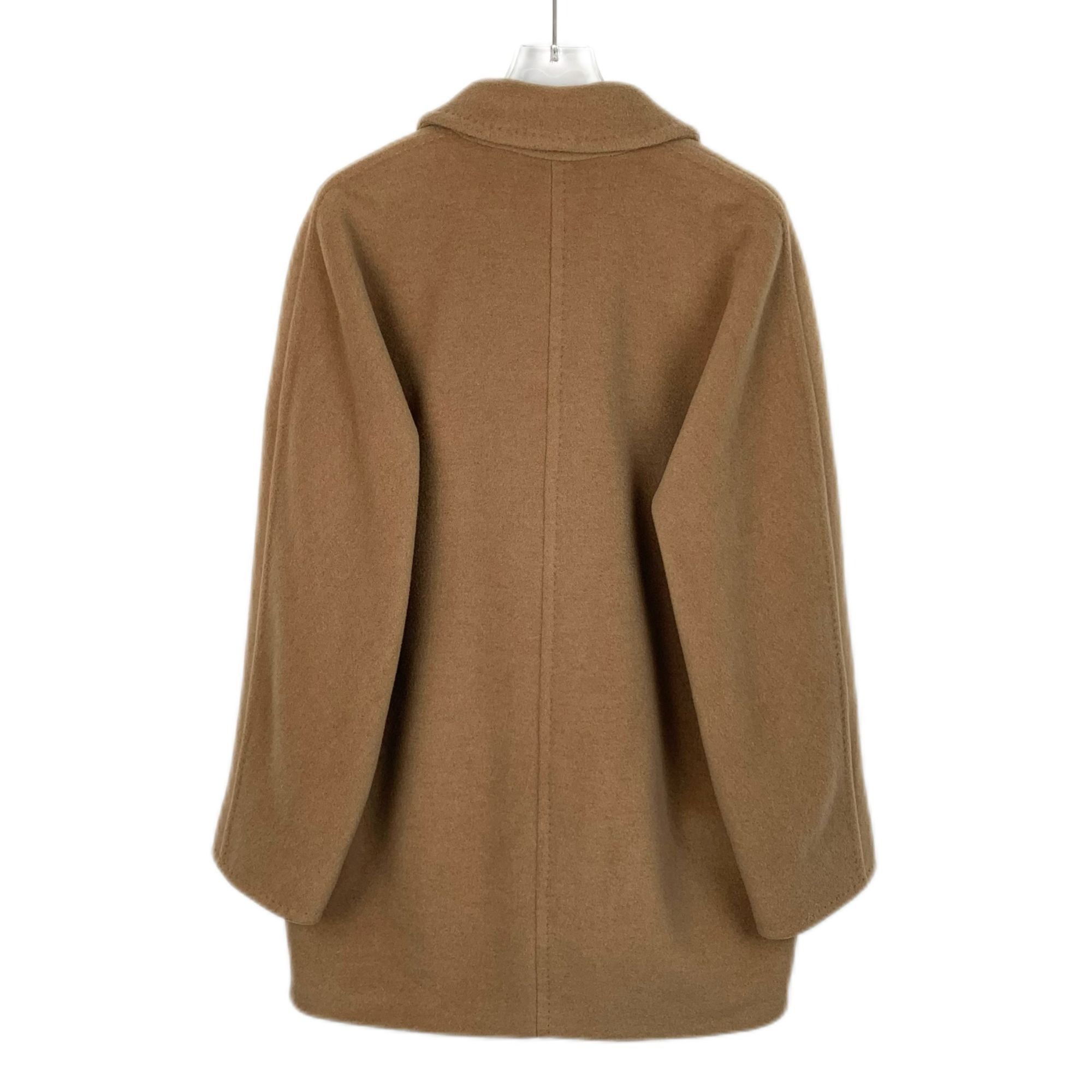 Max Mara Maxmara Brown Camel Wool Double-Breasted Coat (Size 36/XS) Size XS / US 0-2 / IT 36-38 - 7 Thumbnail