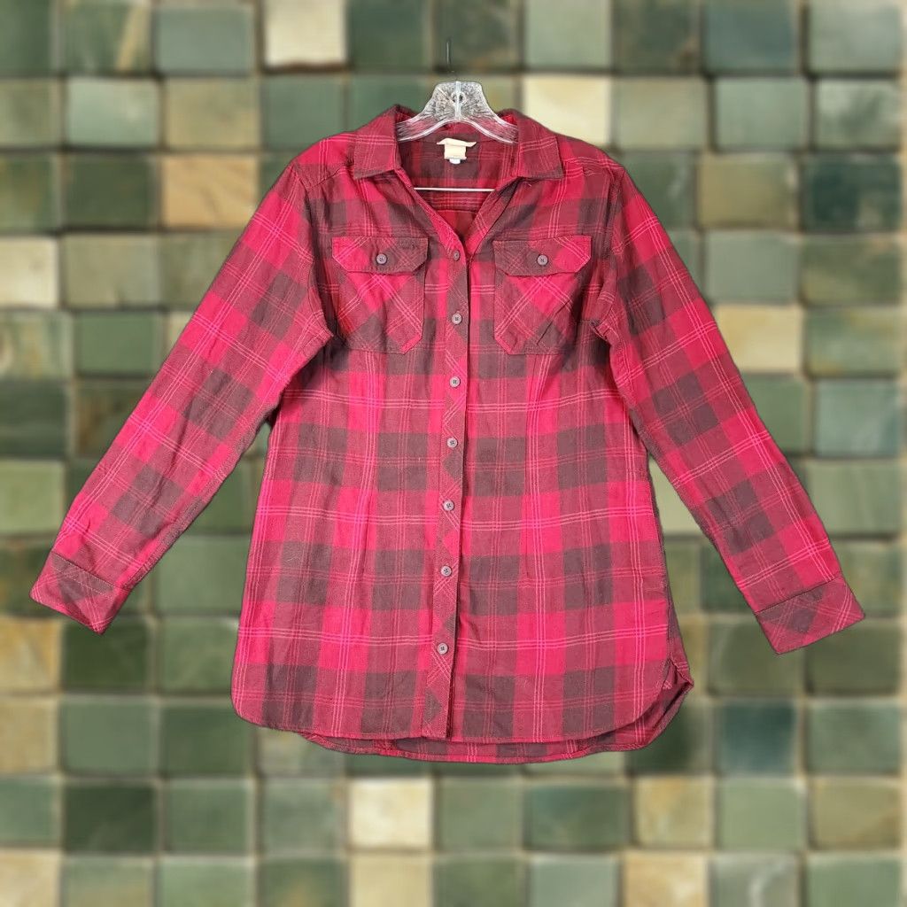 Vintage DULUTH Womens Shirt Red Plaid Long Sleeve Button-Up Size S Flannel Womens Size S / US 4 / IT 40 - 1 Thumbnail