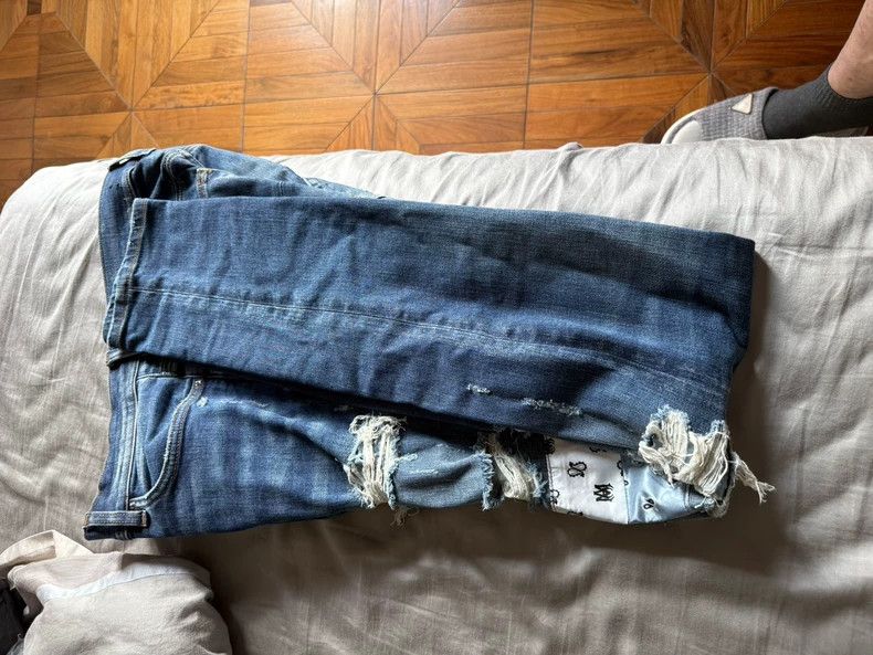 Amiri Amiri distressed denim pants Size US 34 / EU 50 - 4 Thumbnail