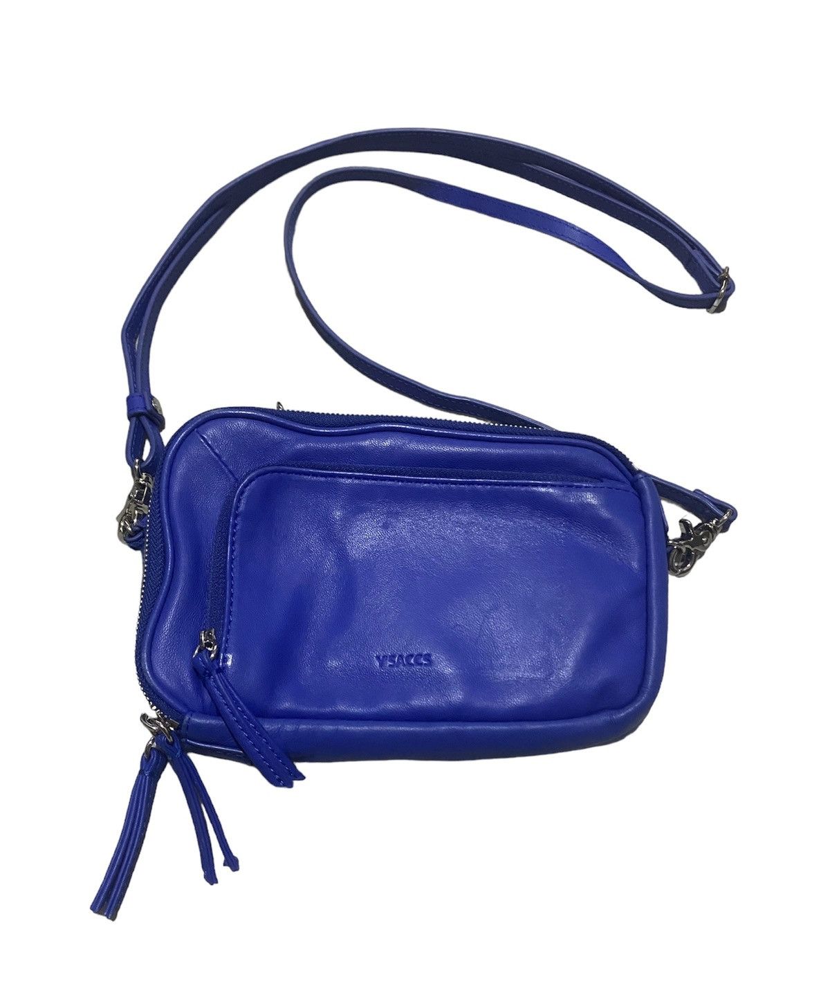 image of Yohji Yamamoto Y’Saccs 2 Way Mini Fanny Sling Bag in Blue, Men's