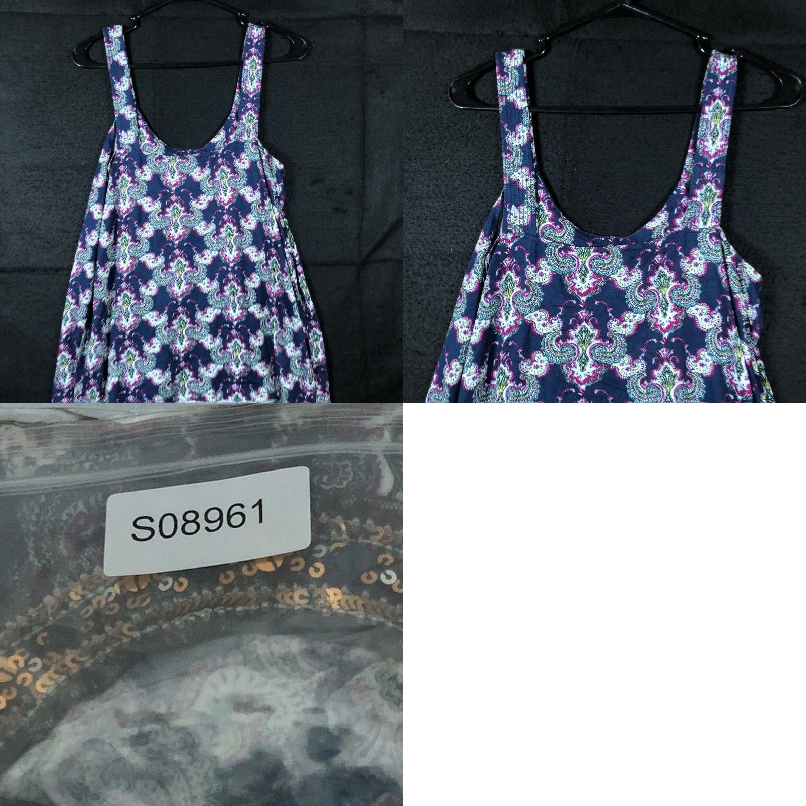 Express Express Shirt Womens Multicolored Paisley Tank Sequin U Neck Modal Blend M Size M / US 6-8 / IT 42-44 - 8 Thumbnail
