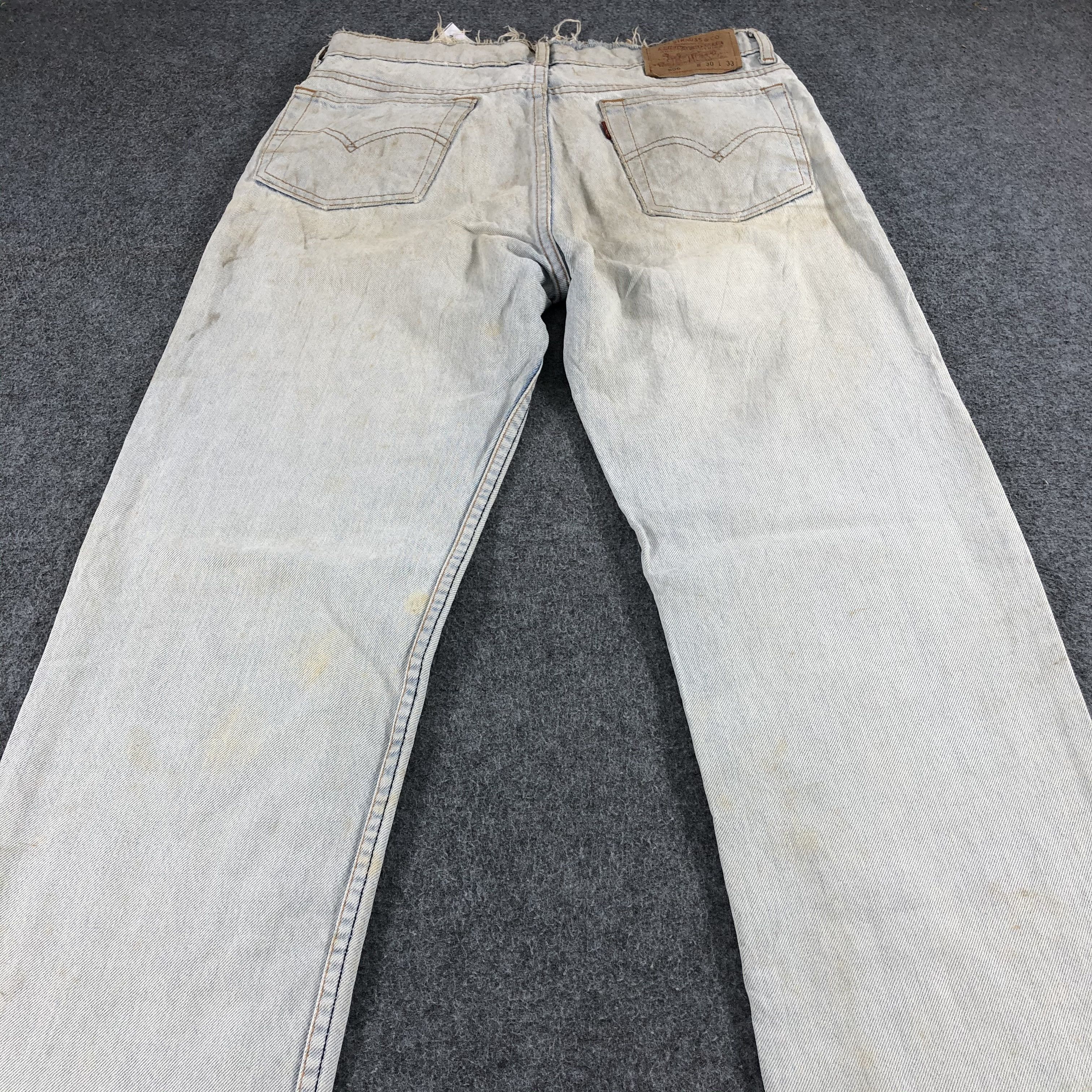 Levi's Vintage Distress Levis 506 Light Wash Jeans-J1287 Size US 31 - 4 Thumbnail