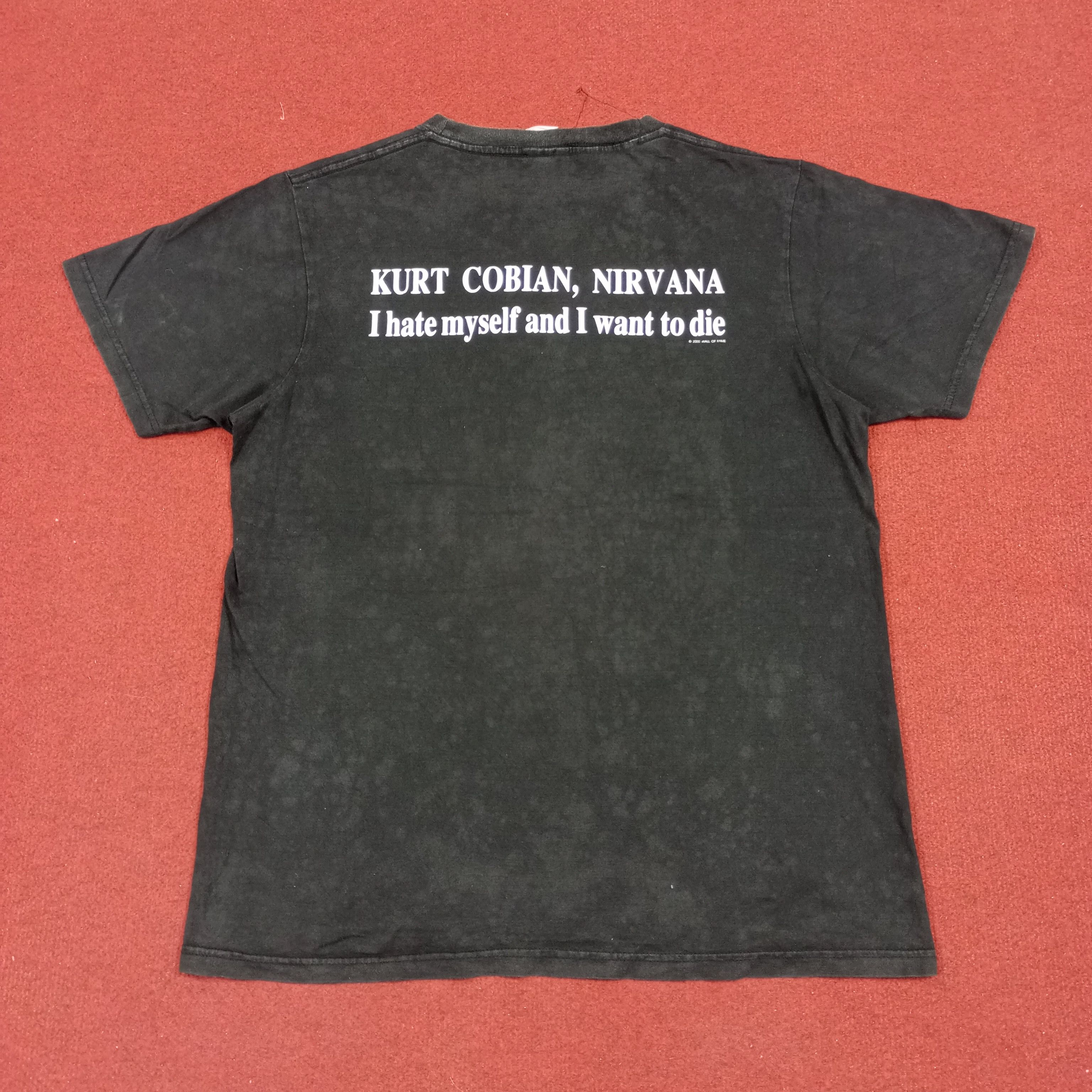 Nirvana × Vintage Kurt Cobain Nirvana Band Music Phototees Vintage Tshirt Size US L / EU 52-54 / 3 - 3 Thumbnail