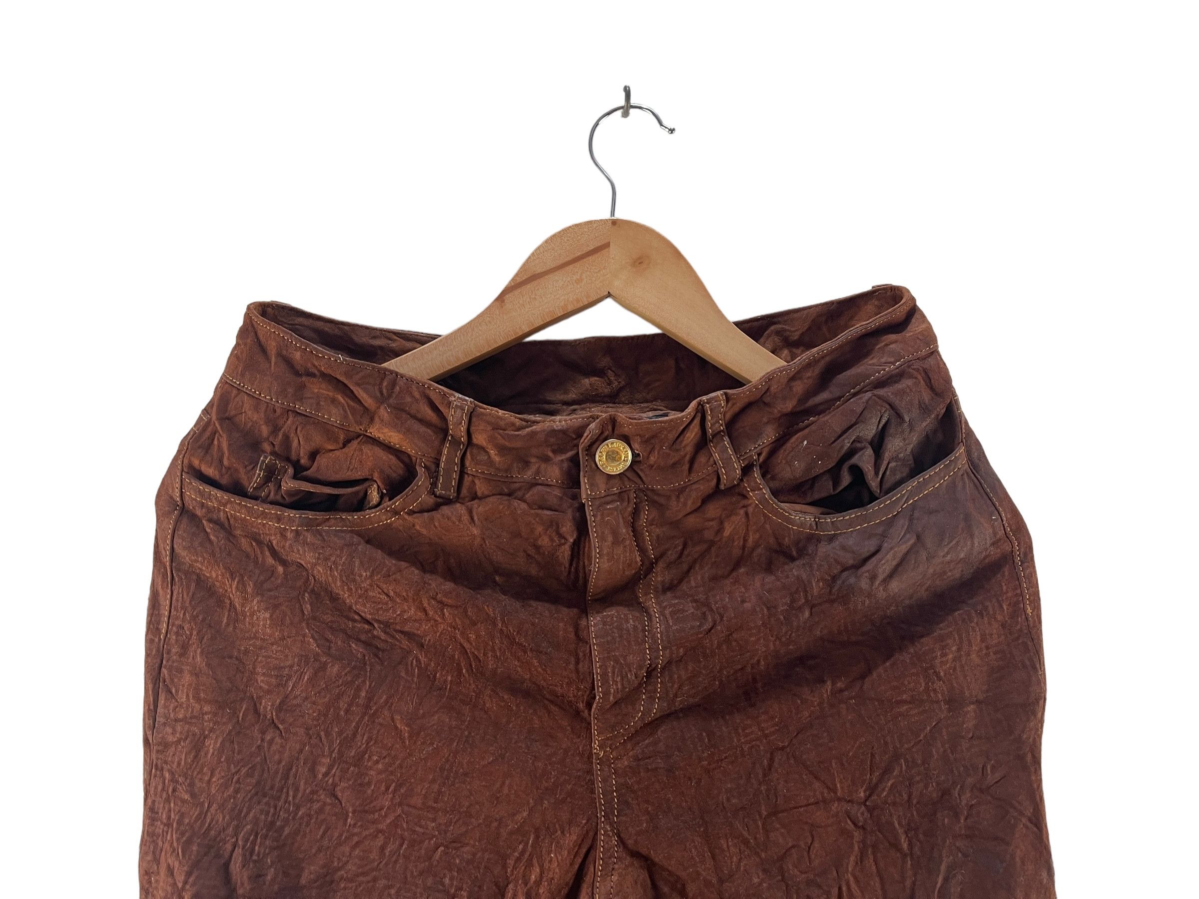 Leather × Polo Ralph Lauren Vintage Polo Ralph Lauren Monogram Goat Suede Trouser Size US 30 / EU 46 - 8 Thumbnail