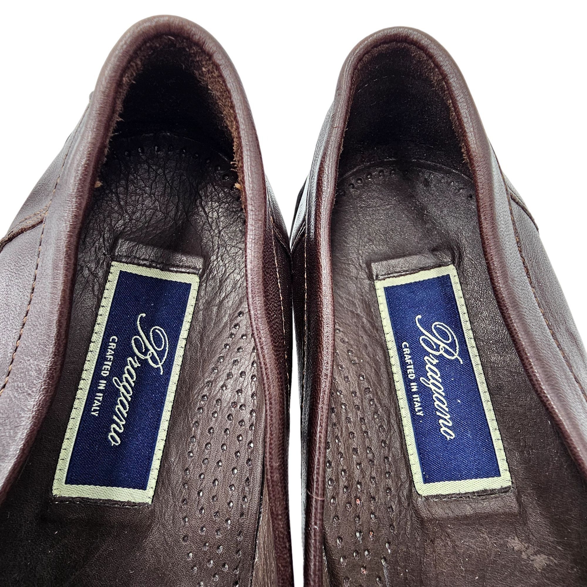 Bragano × Cole Haan Vintage Bragano Loafers Cole Haan Italy Mens 7 Brown Leather Size US 7 / EU 40 - 7 Thumbnail