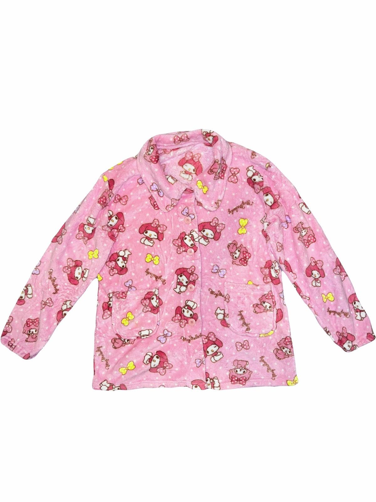 Japanese Brand My melody fluffy pajamas shirt ⭐︎ ♫🎀 Size L / US 10 / IT 46 - 1 Thumbnail