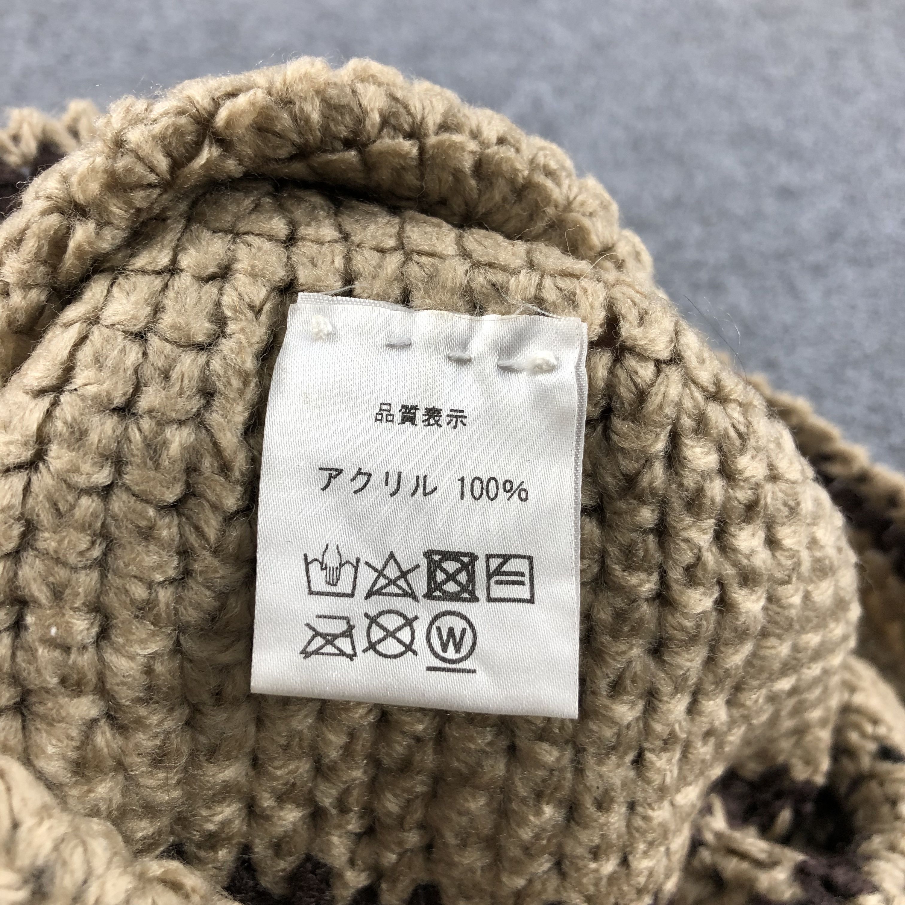 Vintage Knit Crochet Flower Bucket Hat Beanie Snowcap Snow Hat B295 Size ONE SIZE - 5 Thumbnail