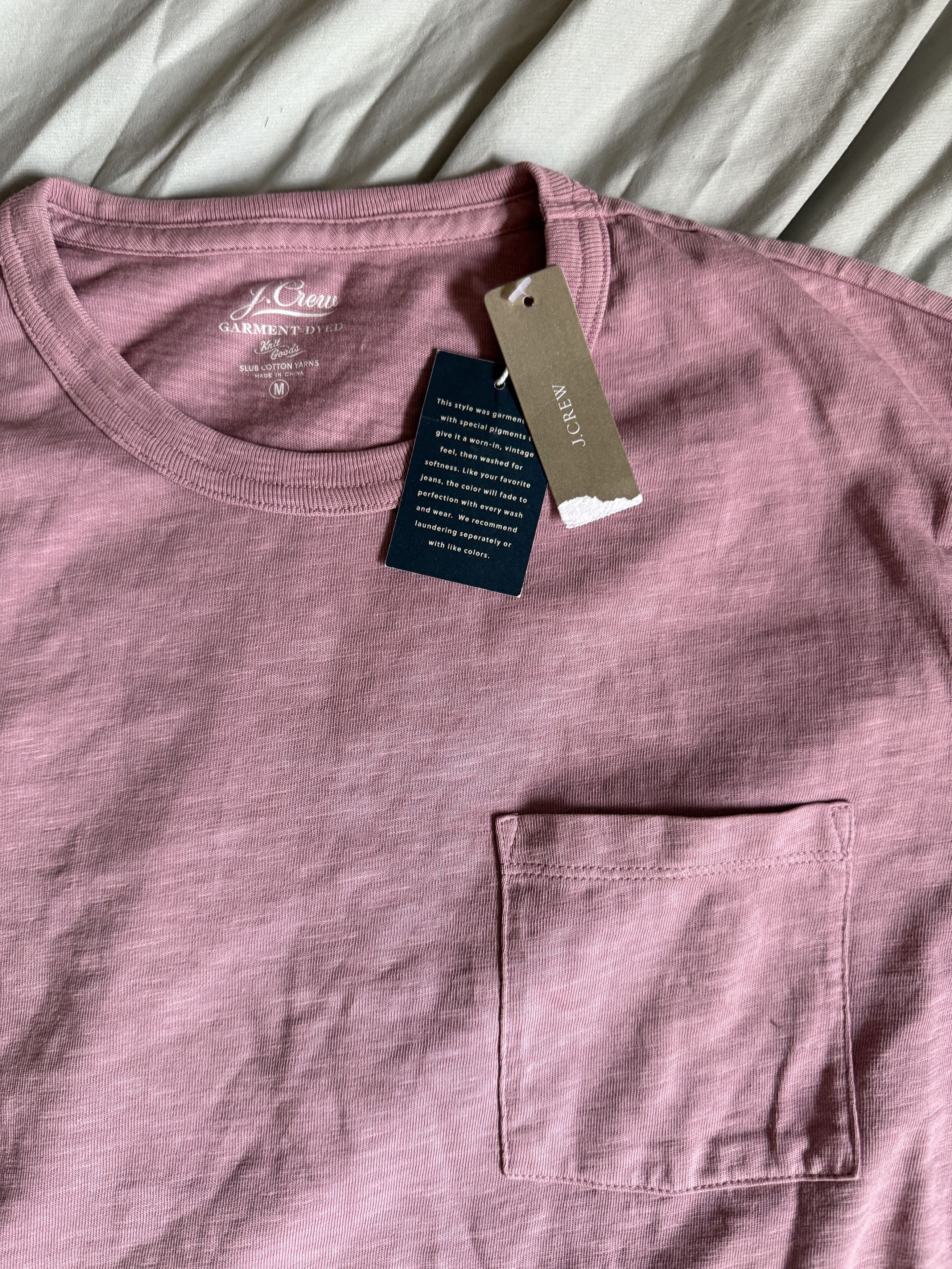 J.Crew J. Crew Garment Dyed Slub Cotton Tee Shirt medium $48 Size US M / EU 48-50 / 2 - 1 Thumbnail