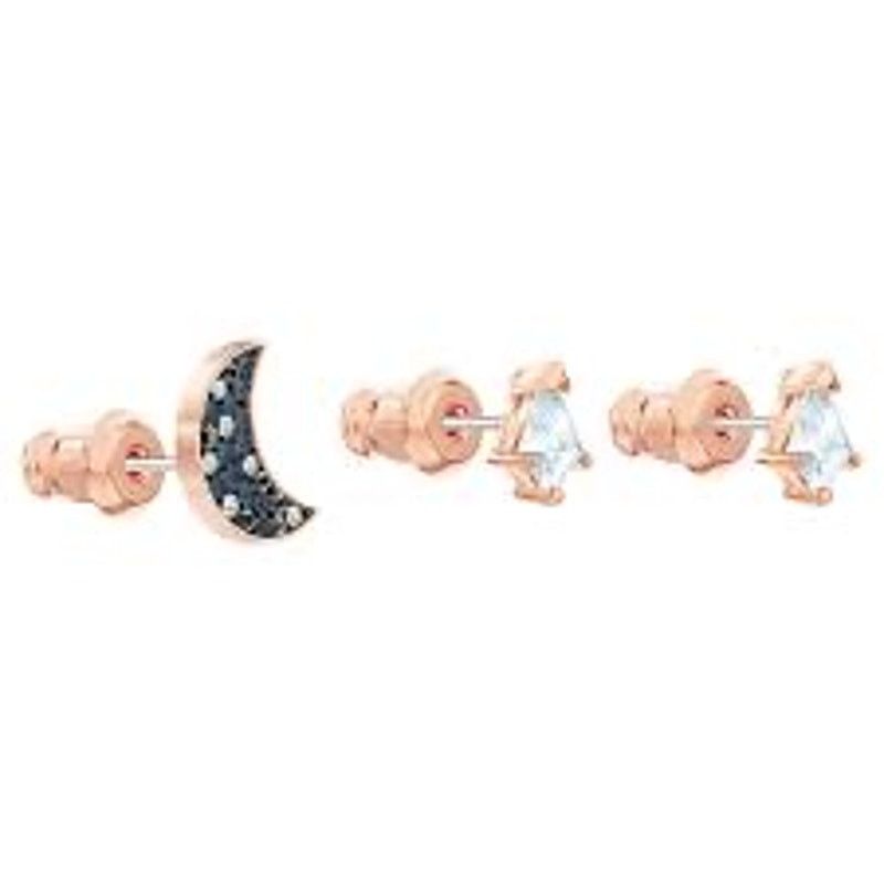Swarovski Swarovski Symbolic Pierced Earrings Set Moon and Star New Size ONE SIZE - 7 Thumbnail