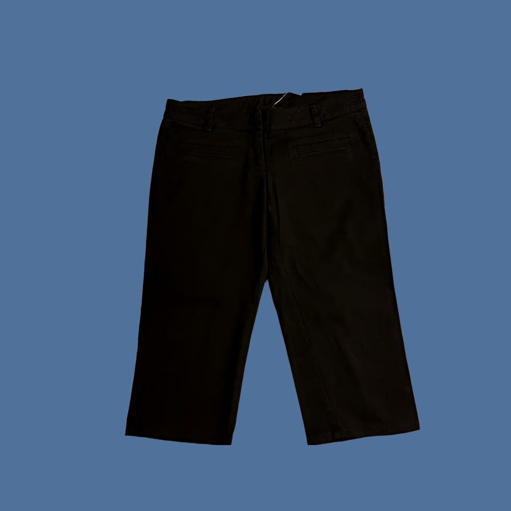 Anthropologie Anthropologie Poleci Gaucho Cropped Pants Women’s 4 Black Wide-Leg Pants Size 27" / US 4 / IT 40 - 1 Thumbnail