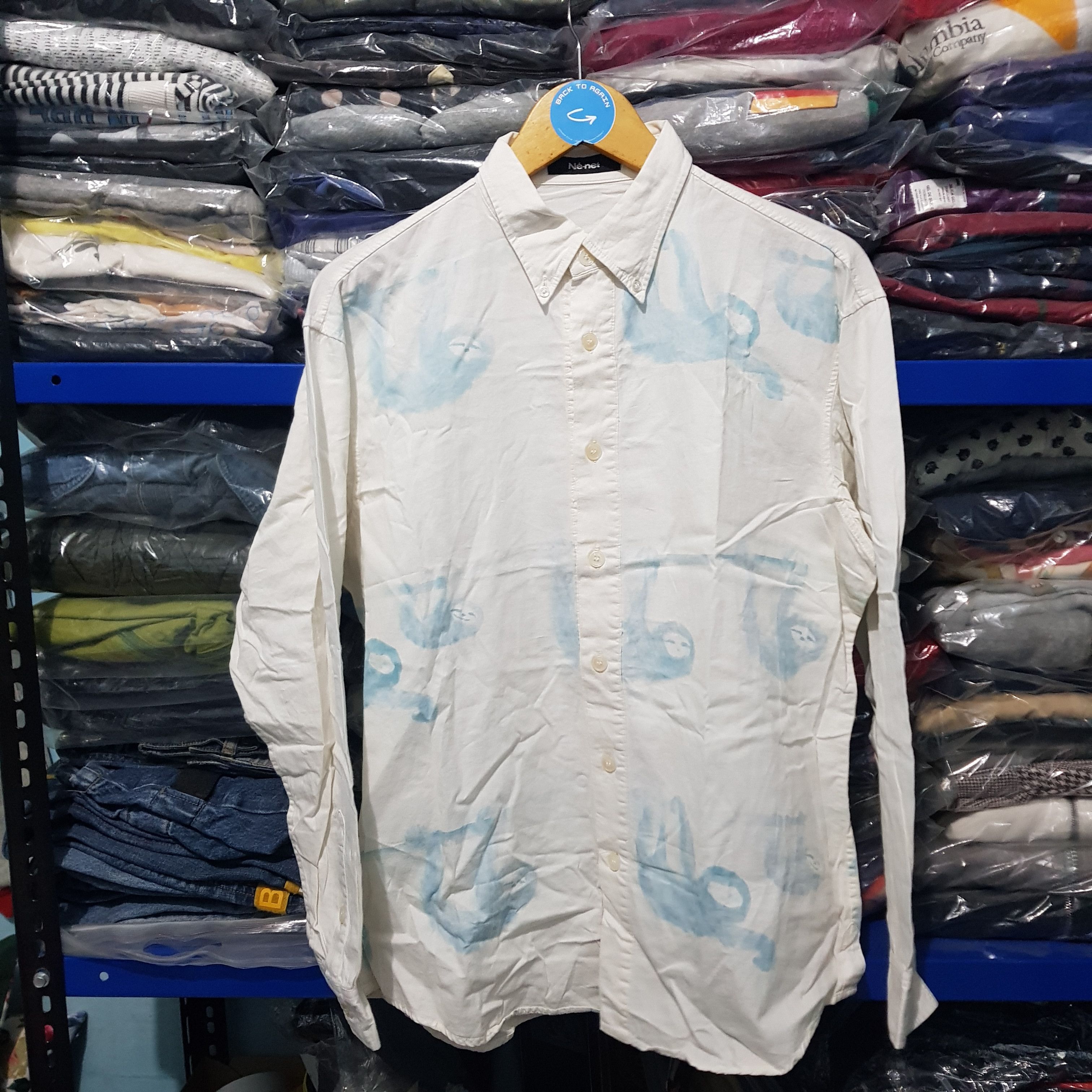 Ne-net sloths pattern shirt button up