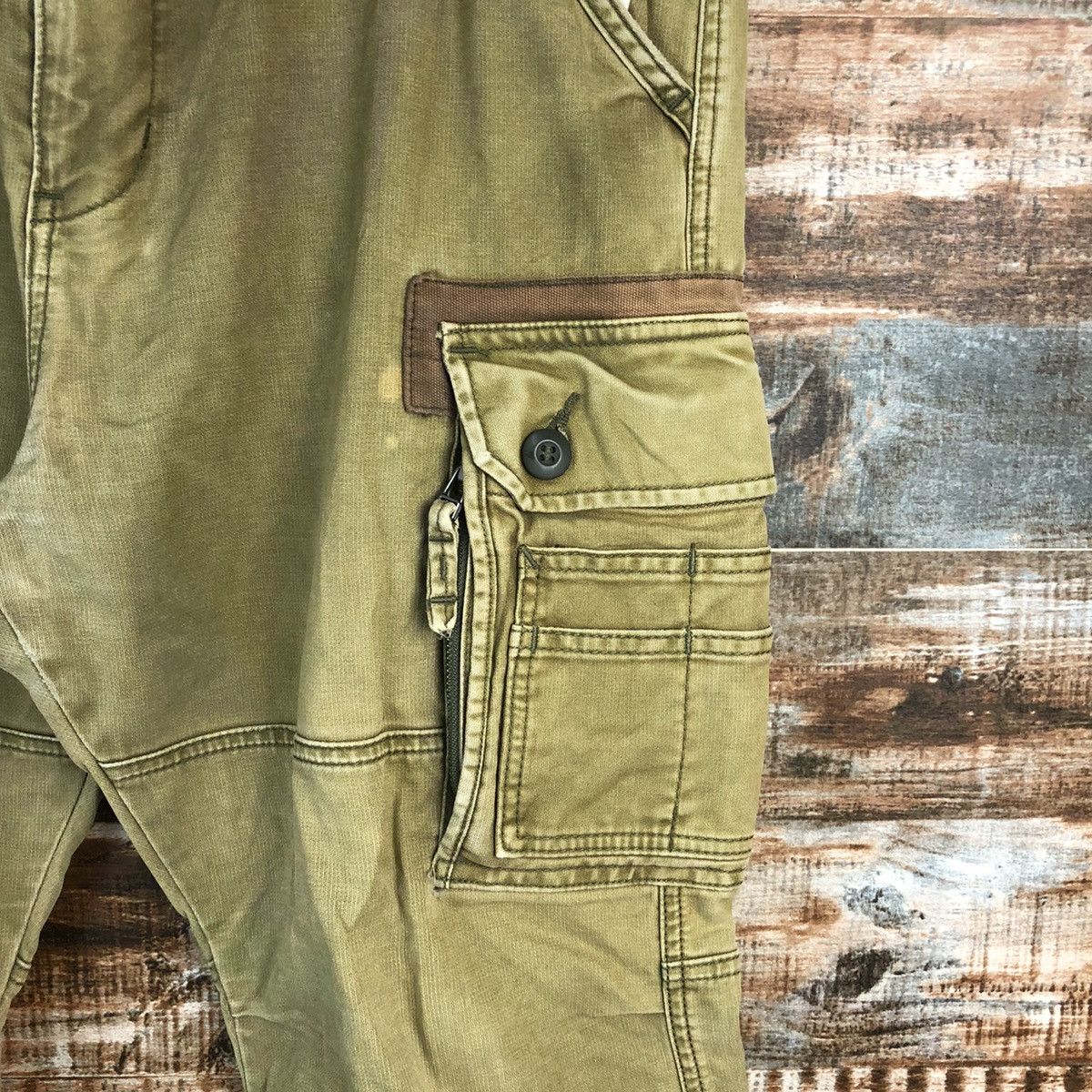 Alpha Industries DL Alpha Industries Green Cargo Multipocket Pants #C613 Size US 34 / EU 50 - 10 Thumbnail
