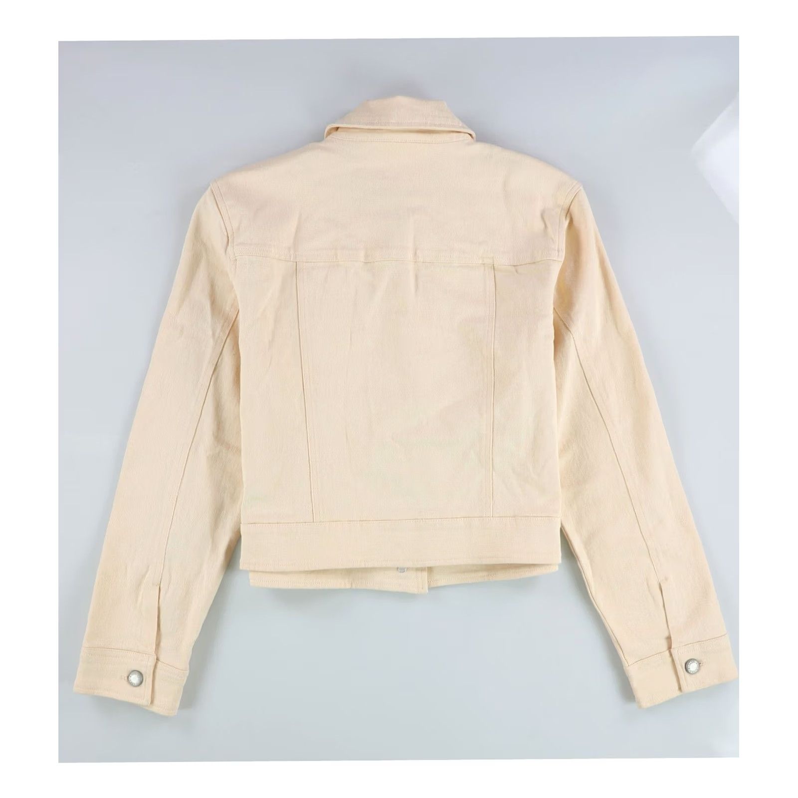 AVEC LES FILLES Avec Les Filles Womens Jacket ltbeige Size 4 Cropped Trucker Size S / US 4 / IT 40 - 2 Thumbnail
