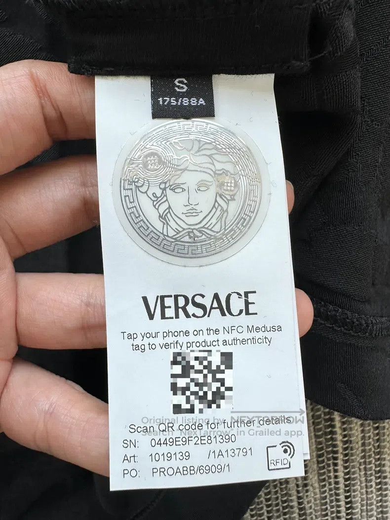 Versace Versace Baroque dark pattern men's coat Size US XXL / EU 58 / 5 - 6 Thumbnail