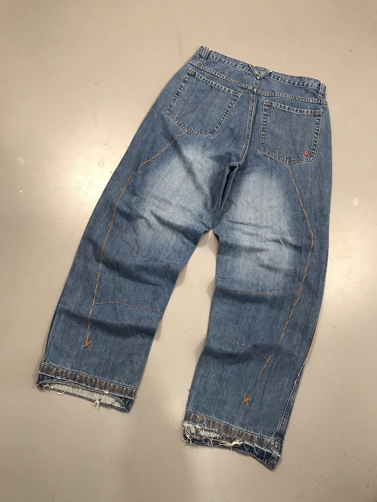 Vintage Crazy Vintage vokal bottom stitch denim Size US 34 / EU 50 - 8 Thumbnail