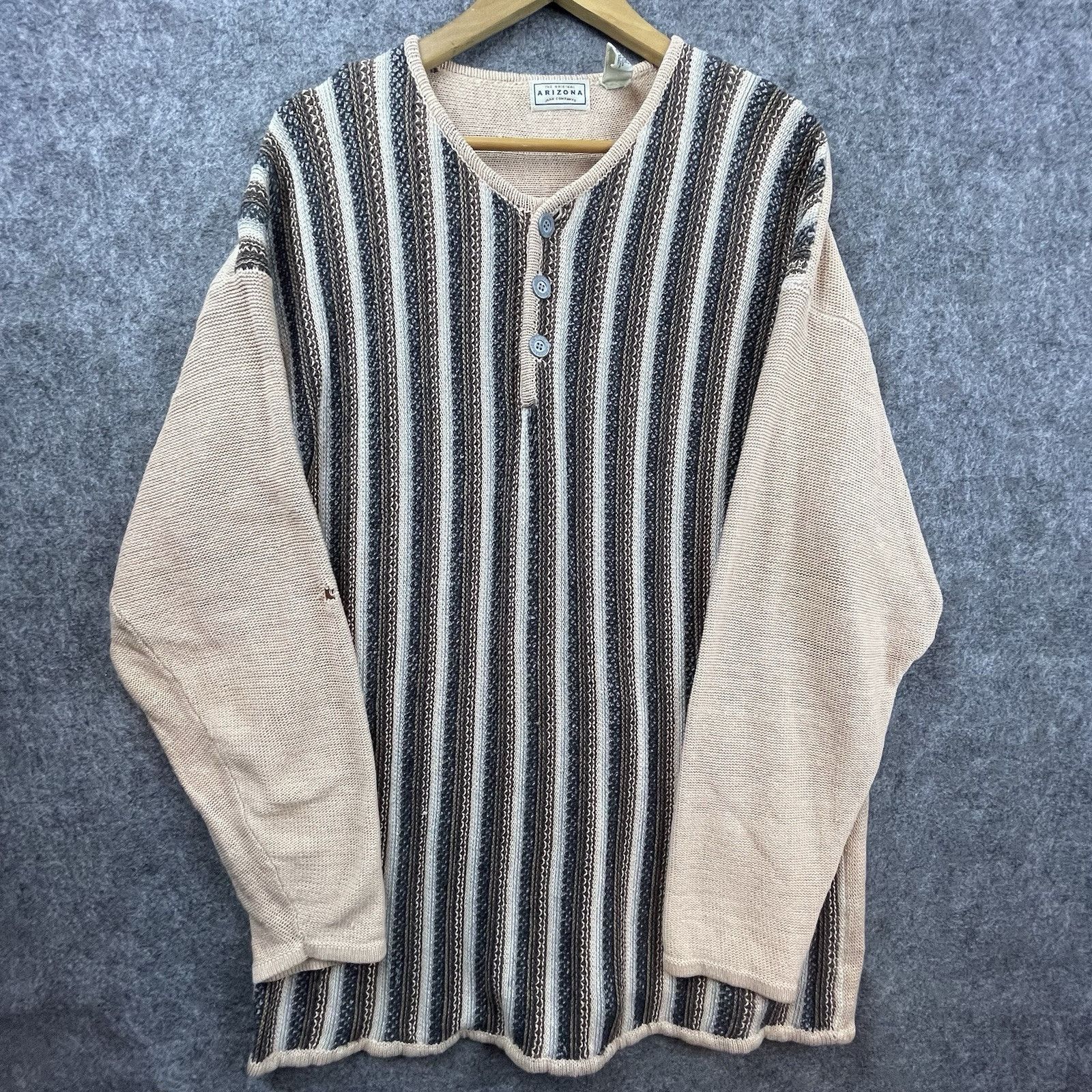 Arizona Jean Co. Vtg Arizona Jeans Sweater Mens Large Grandpa 90s Boho Earthy Size US L / EU 52-54 / 3 - 1 Thumbnail