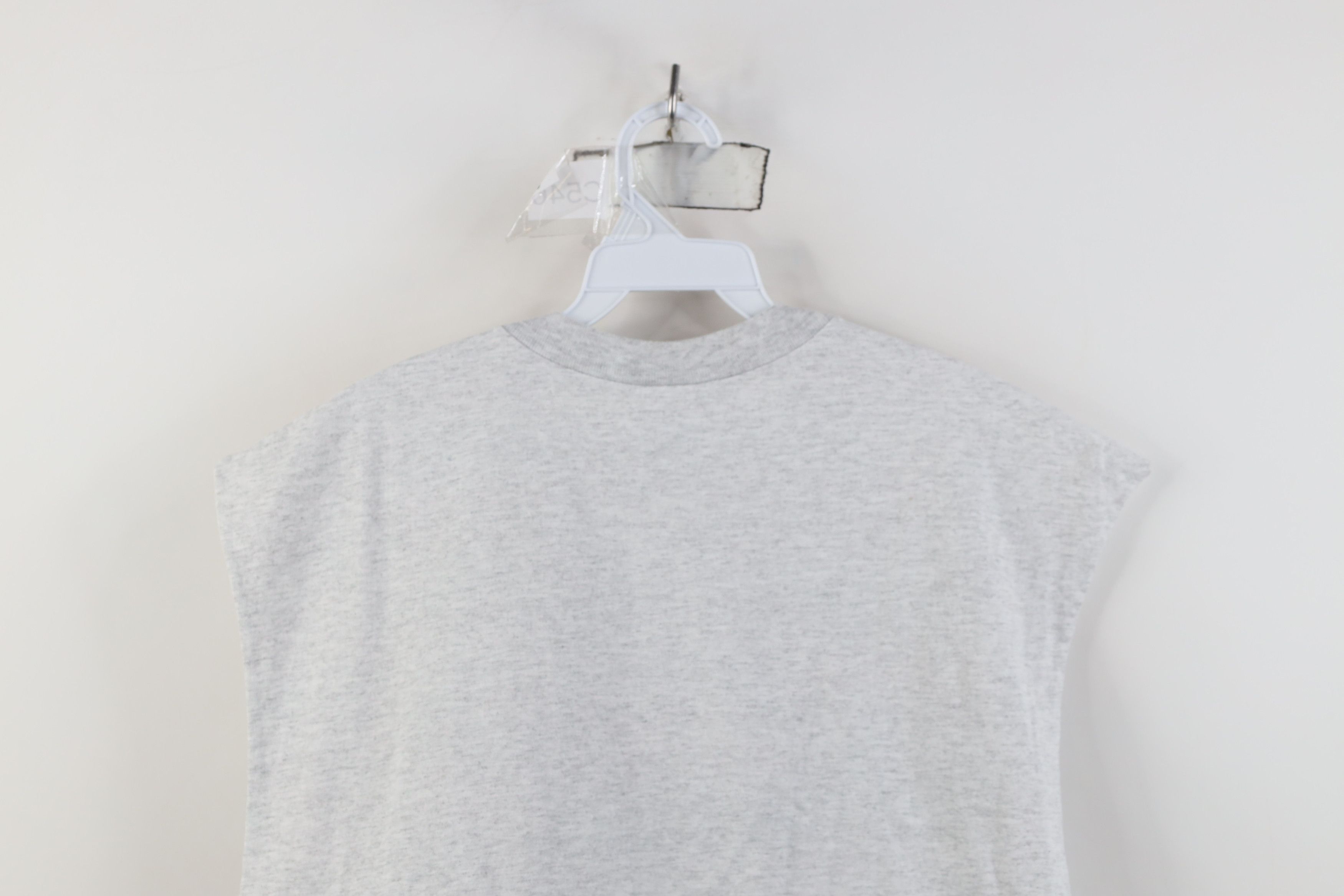 Vintage Vintage 90s Cropped University of Michigan T-Shirt Gray USA Size XL / US 12-14 / IT 48-50 - 9 Thumbnail