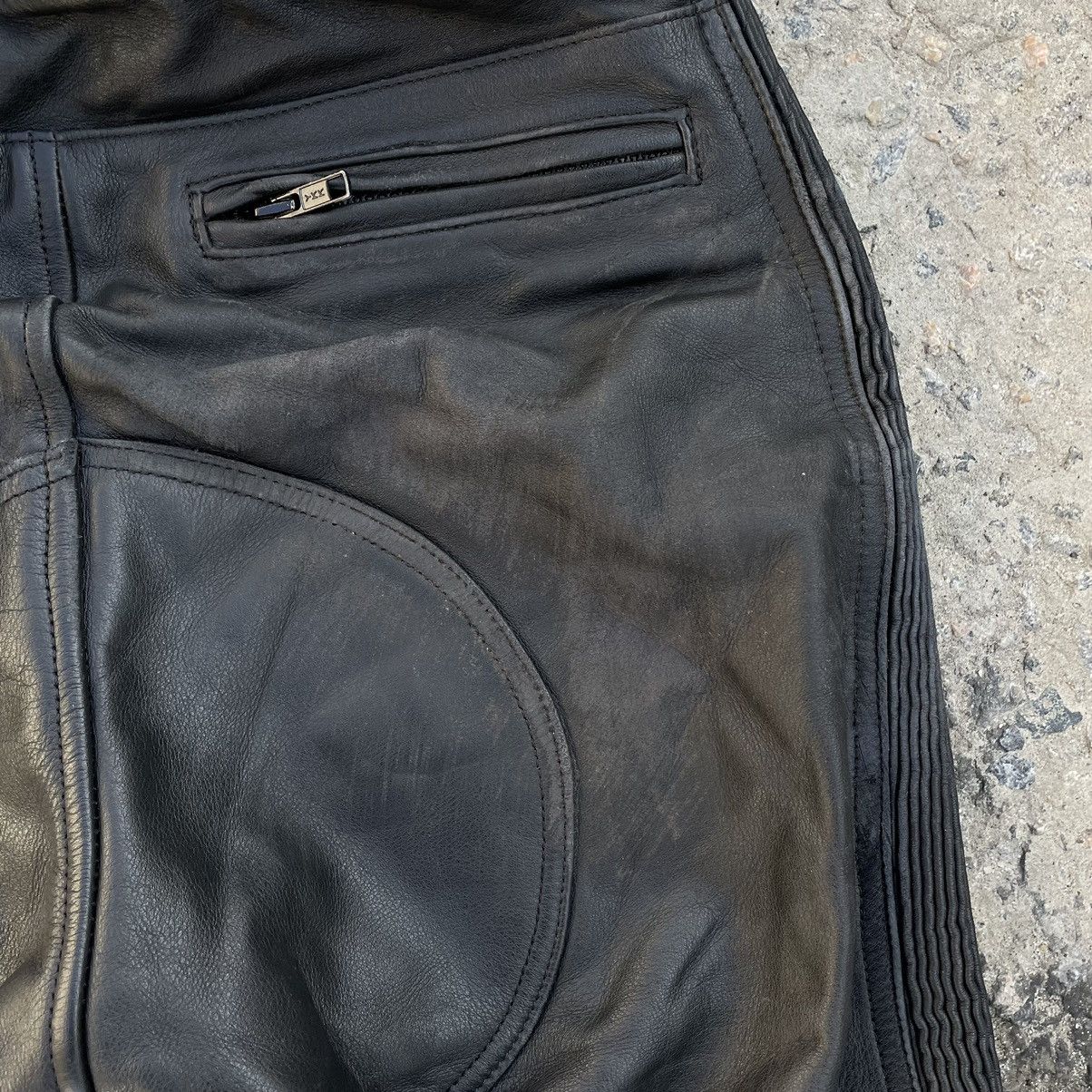 Leather × Vintage Vintage Leather Pants Moto Uvex 90s Y2K Style USA Size US 30 / EU 46 - 11 Thumbnail