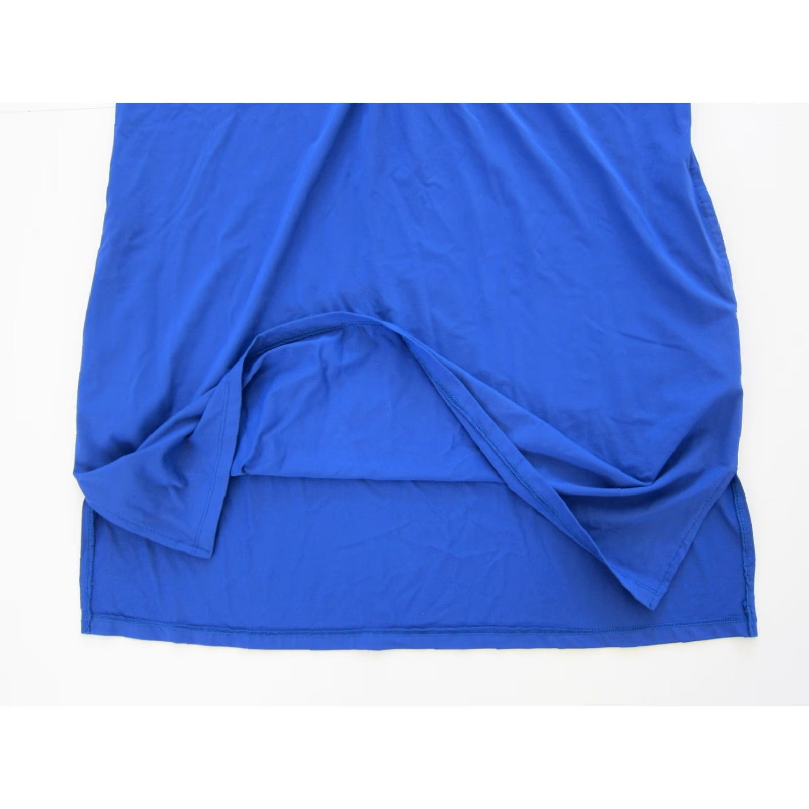 Vintage 32 Degrees Cool Royal Blue Stretch Cap Sleeve Pocket Sheath Tunic Dress Medium Size M / US 6-8 / IT 42-44 - 6 Thumbnail