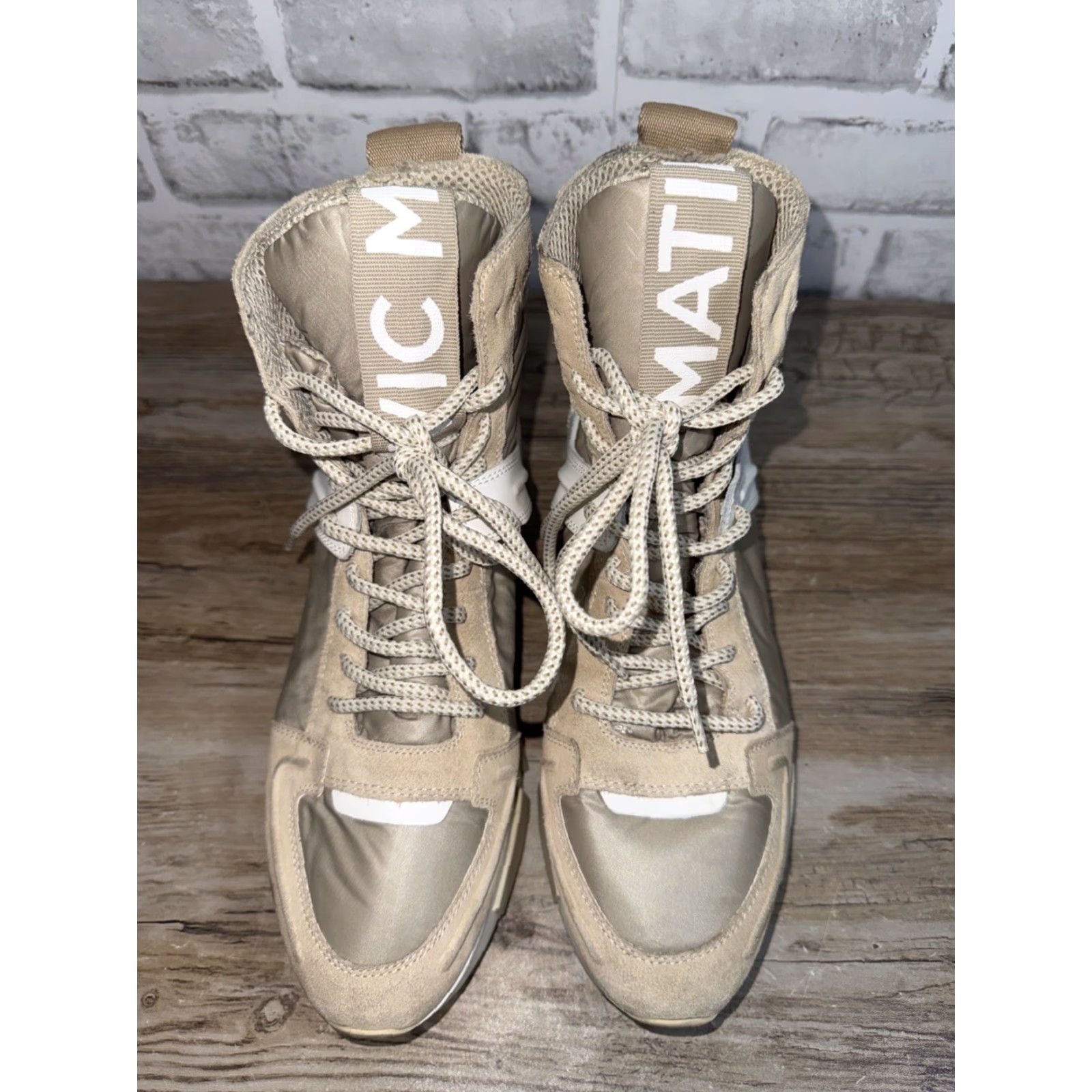 Vintage Vic Matie High Top Sneakers Streetwear Trainers 39 Womens Size XS / US 0-2 / IT 36-38 - 4 Thumbnail