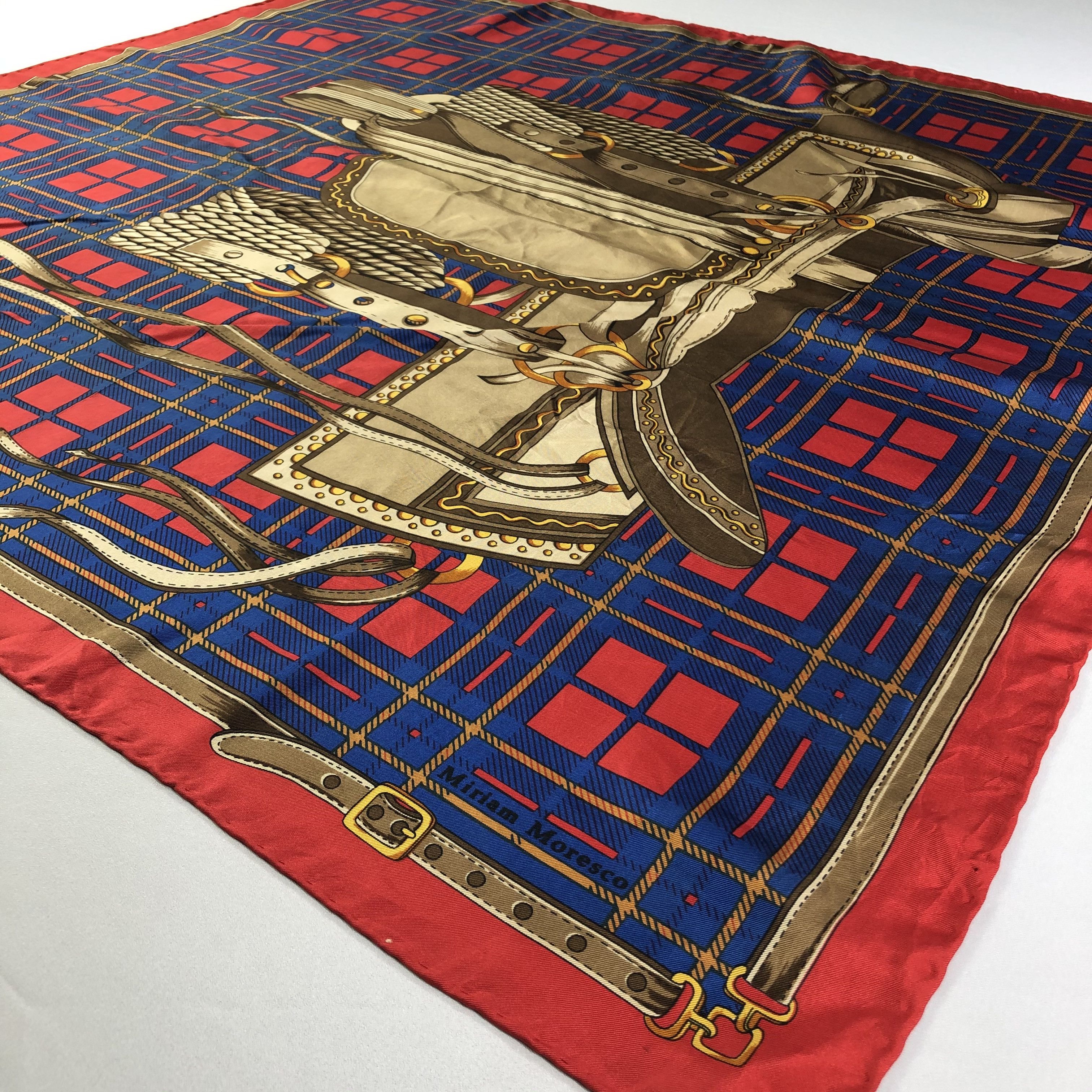Vintage Vintage Miriam Moresco Silk Scarf Size ONE SIZE - 3 Thumbnail