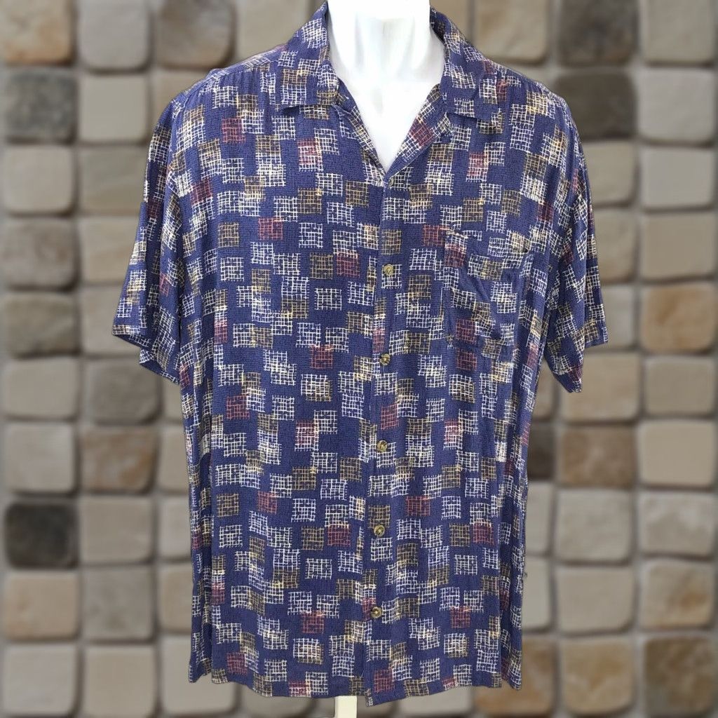 Etro Steve Harvey Button-Up Shirt L Purple Geometric Short Sleeve Casual Retro Hip Hop Vintage No Size US L / EU 52-54 / 3 - 1 Thumbnail