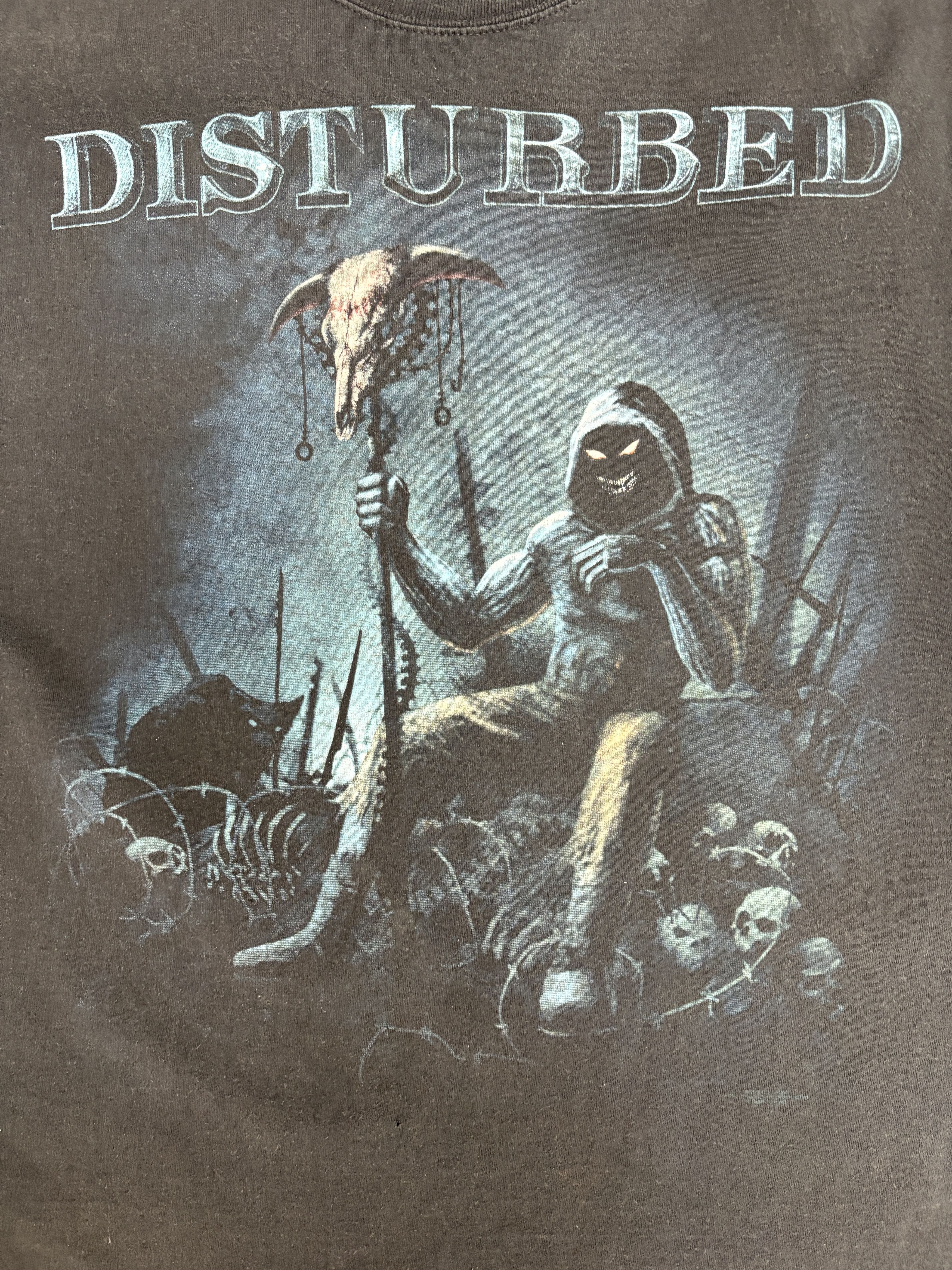 Vintage Disturbed Band Vintage Y2K Black T-Shirt Tee Size US L / EU 52-54 / 3 - 2 Thumbnail