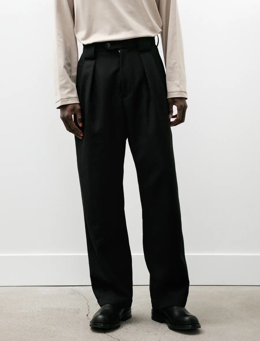 James Coward BNWT Black Wool Gabardine Mercado Trouser Size US 36 / EU 52 - 2 Thumbnail