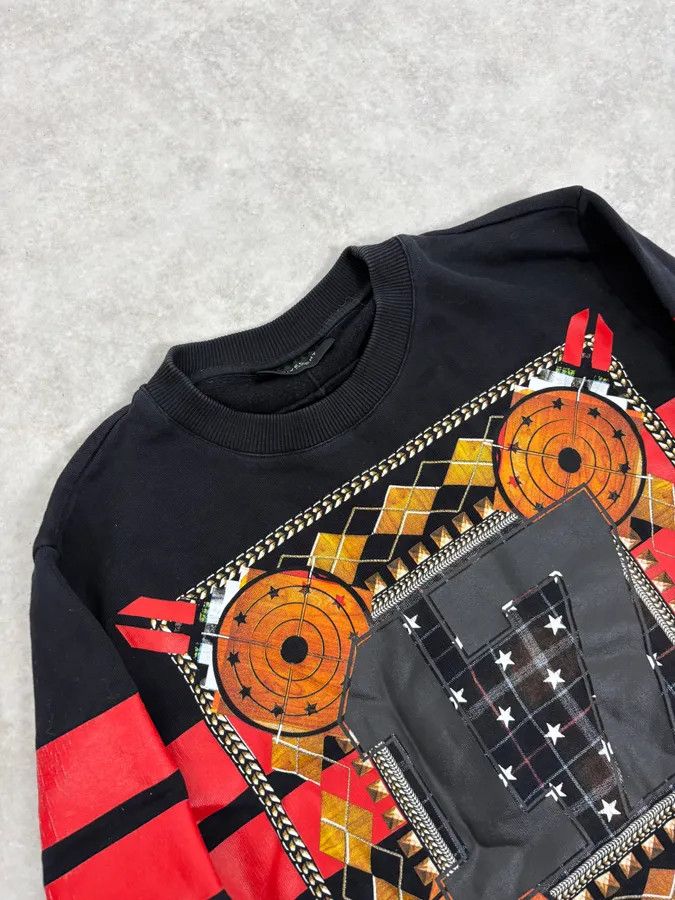 Givenchy AW2013 Givenchy Black & Orange Contemporary Crewneck Sweater by Riccardo Tisci Size US S / EU 44-46 / 1 - 5 Thumbnail