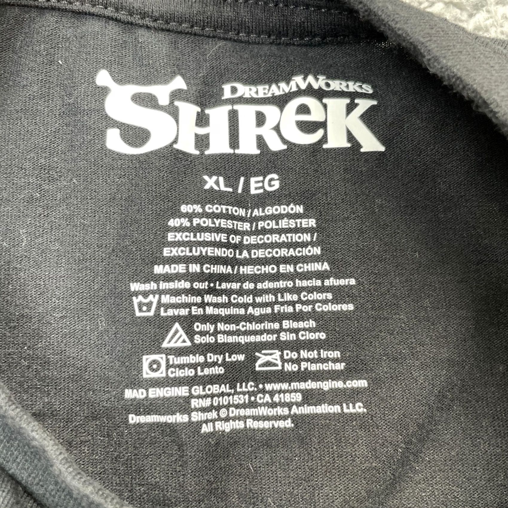 Vintage Shrek Shirt Mens XL Black Dreamworks Movie Promo Embroidered AOP Logo T-Shirt Crew Neck Short Sleeve Vac Vintage Size US XL / EU 56 / 4 - 3 Thumbnail