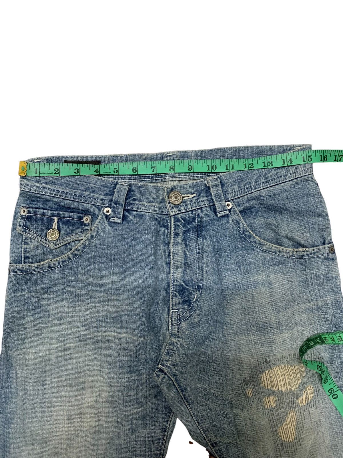 Issey Miyake × Japanese Brand × Tete Homme Tete home distressed straight cut jeans Size US 30 / EU 46 - 5 Thumbnail