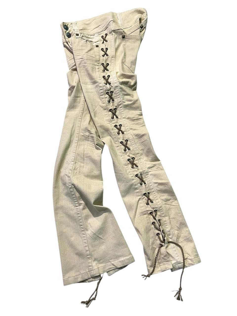 Japanese Brand Cook Jeans Lace up Pants Size US 28 / EU 44 - 2 Thumbnail