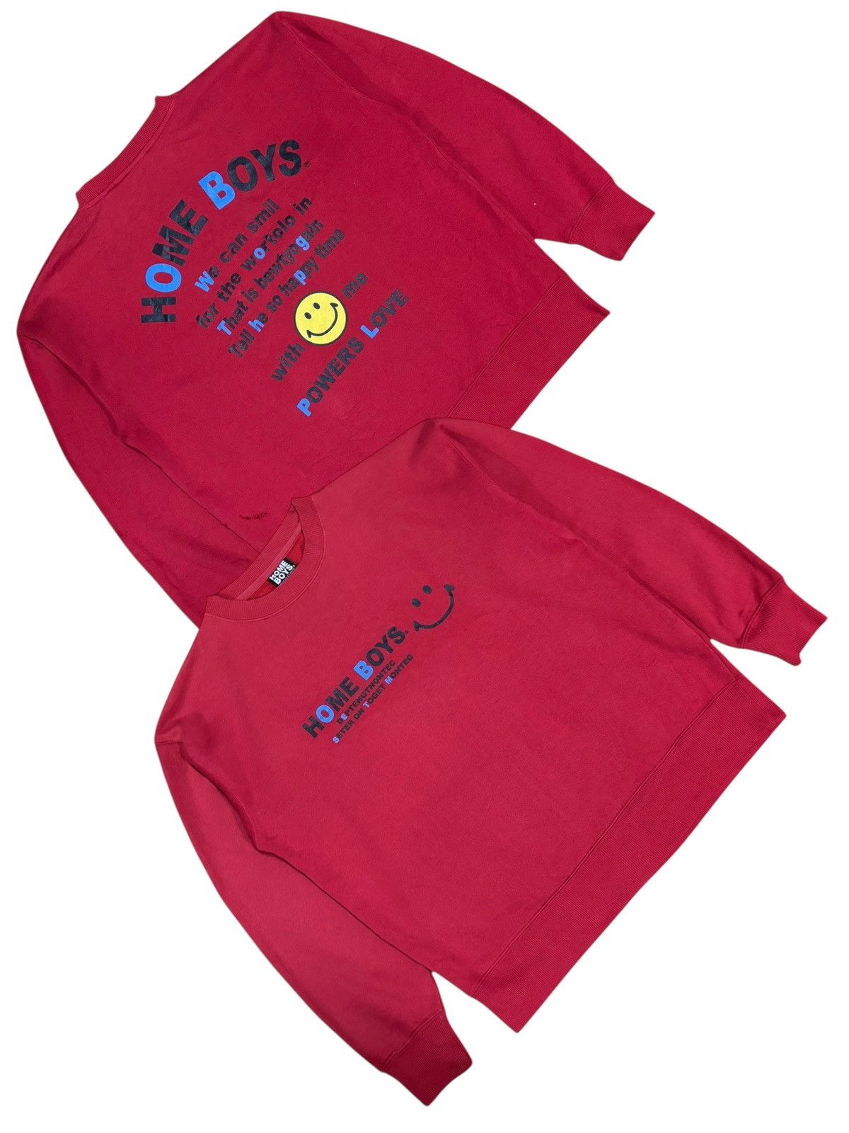 Designer × Japanese Brand Vintage HOME BOYS Printed Distressed Sweatshirt Size US M / EU 48-50 / 2 - 1 Thumbnail
