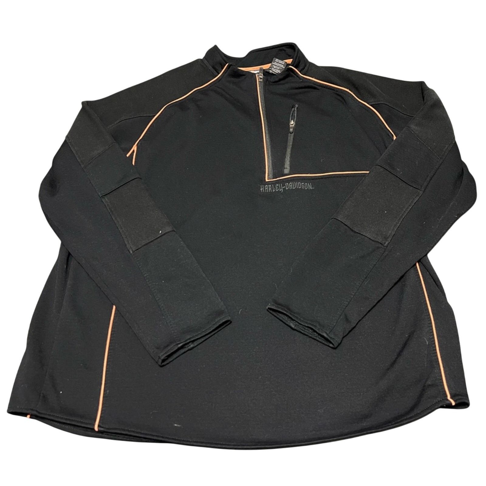 Harley Davidson Harley-Davidson 1/4 Zip Fleece Pullover Jacket Heavy Men's Size US XXL / EU 58 / 5 - 1 Thumbnail