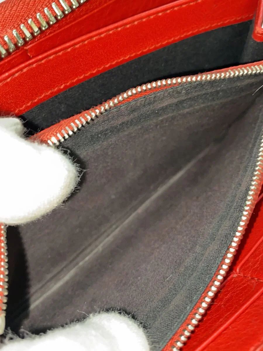 Balenciaga Balenciaga Paper Continental Zip Around Wallet Red Size ONE SIZE - 5 Thumbnail