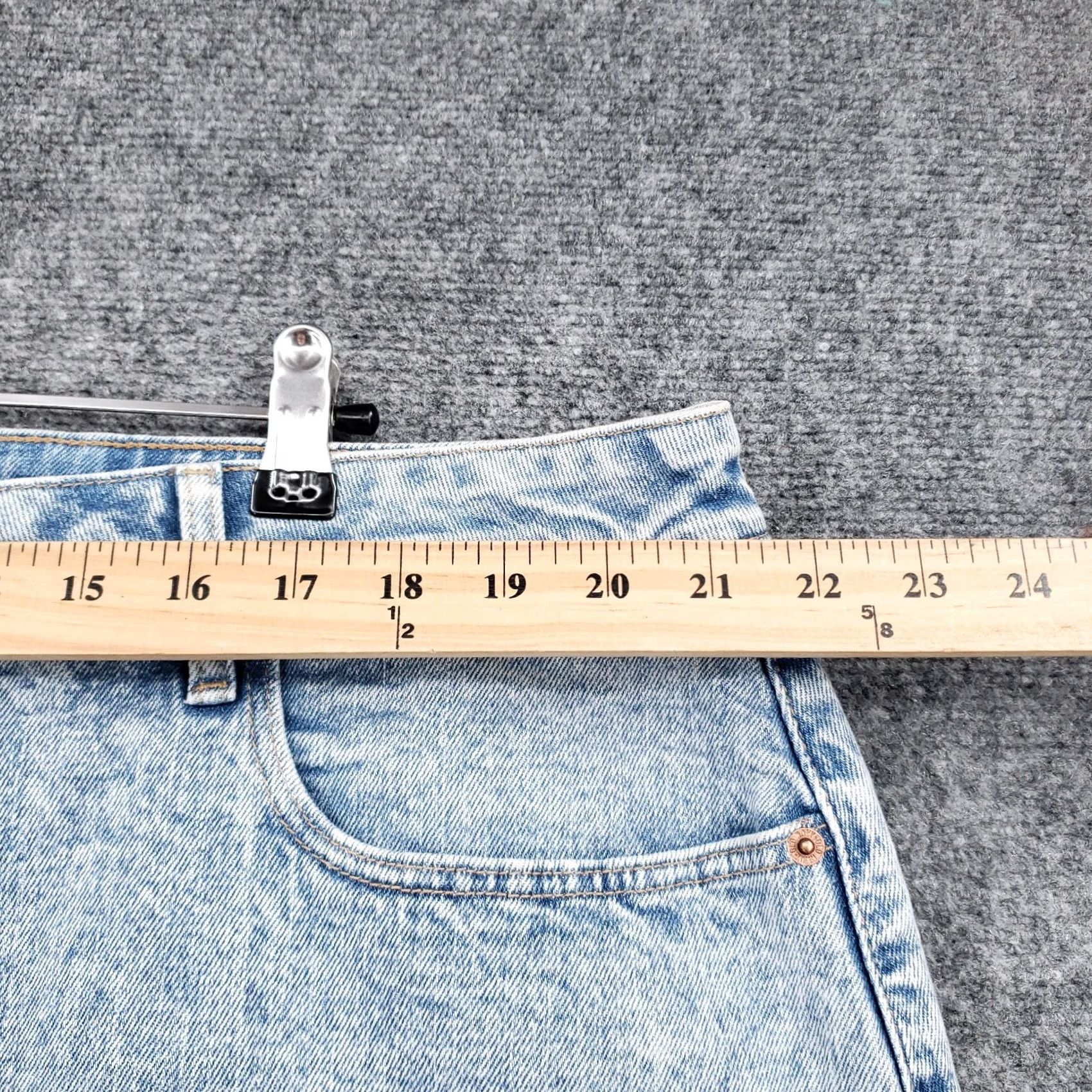 Old Navy Old Navy Skirt Women 20 Blue Hi Rise Comfort Light Wash Pocket Denim Plus Size Midi Mini Short Style Nicky Secret Slim Pocket Mens Women Girls Size 42" / US 20 - 5 Thumbnail