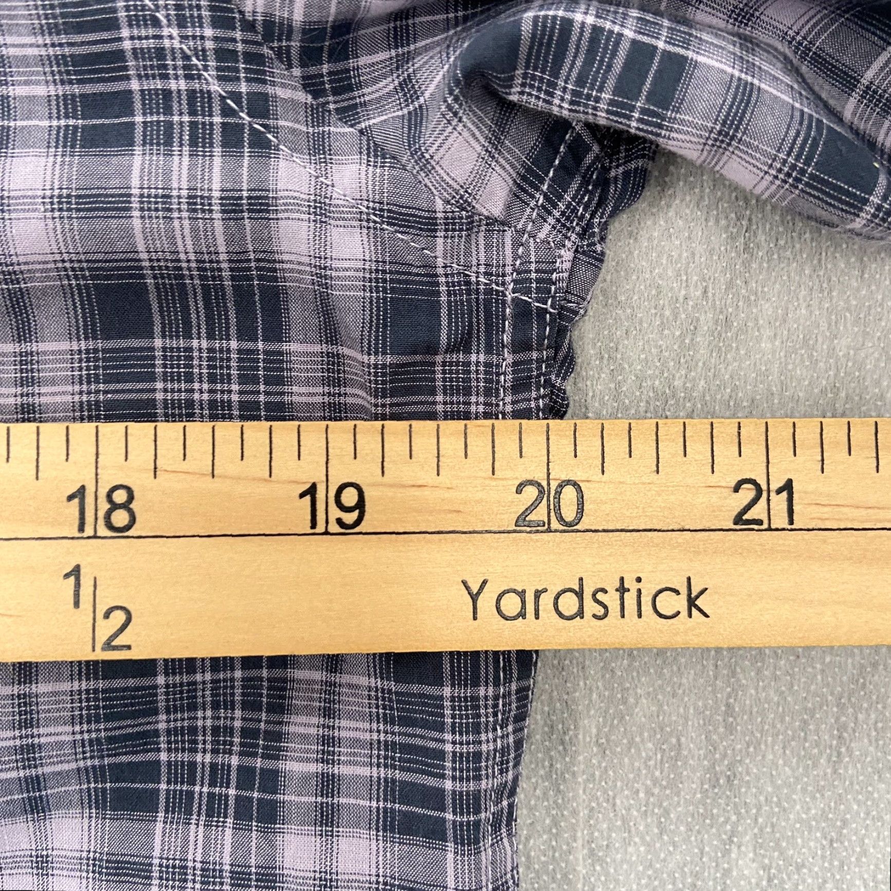 John Varvatos John Varvatos Shirt Adult Small Purple Plaid Button-Up Long Sleeve Cotton Mens S Size US S / EU 44-46 / 1 - 7 Thumbnail