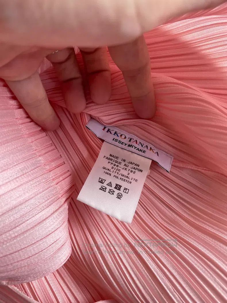 Issey Miyake Issey Miyake Cherry Blossom Pink Short Sleeve Shirt Size L / US 10 / IT 46 - 2 Thumbnail