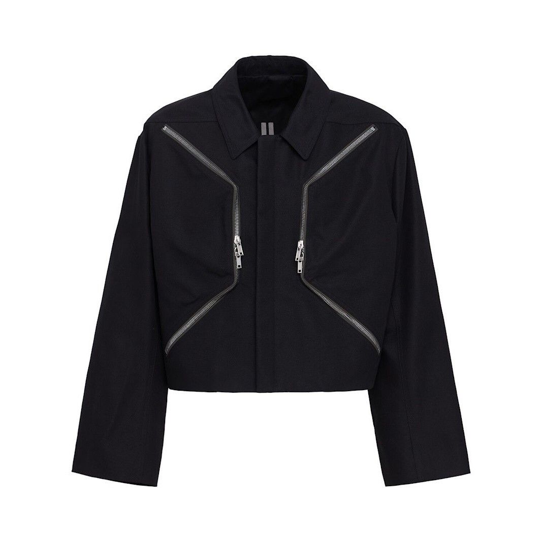 Rick Owens RICK OWENS Heizer Mac Black Cotton Blend Jacket New & Authen Size US L / EU 52-54 / 3 - 1 Thumbnail