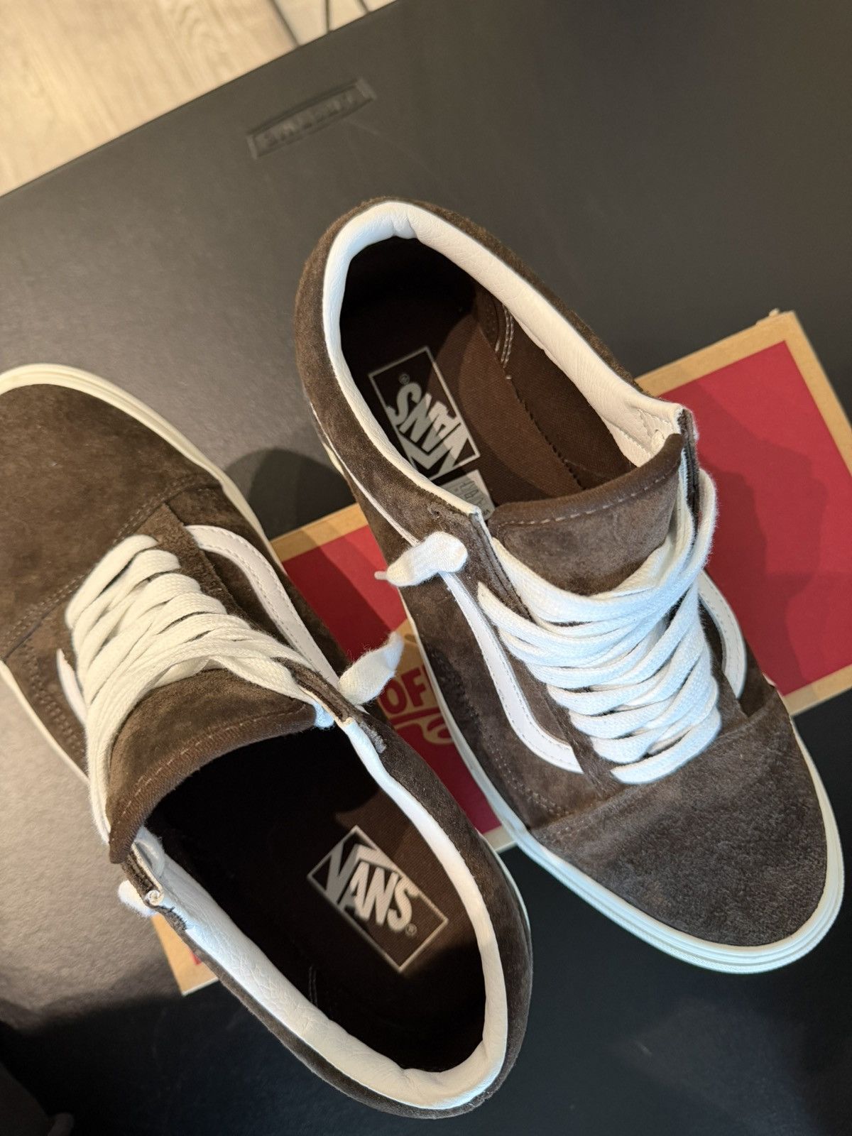 Vans Vans Old Skool Eco Dry Brown Suede and White Shoes Size 10 Size US 10 / EU 43 - 4 Thumbnail