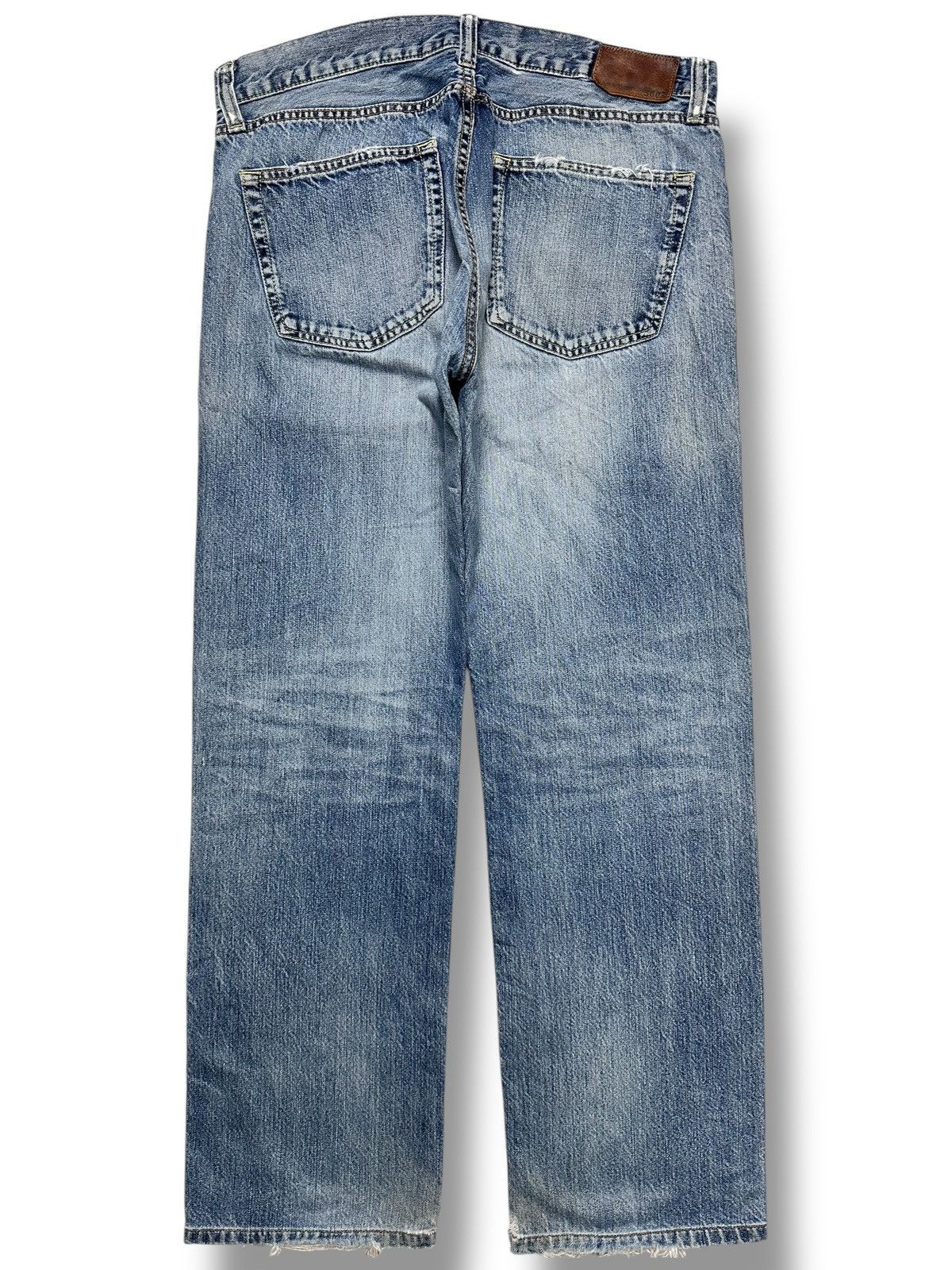 Uniqlo Vintage Uniqlo UJ Straight Leg Distressed Jeans with Faded Size US 36 / EU 52 - 3 Thumbnail