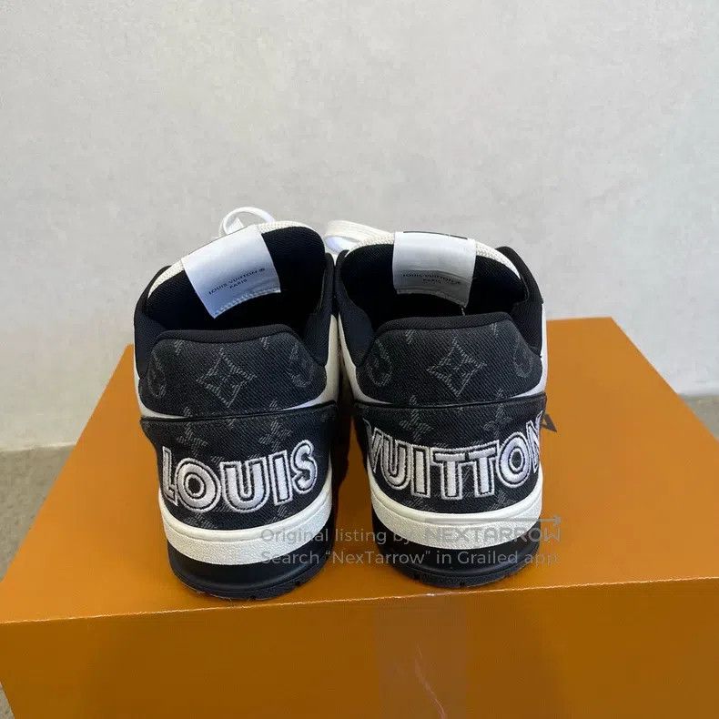 Louis Vuitton Louis Vuitton Black and white color-block Trainer board sh Size US 8 / EU 41 - 3 Thumbnail