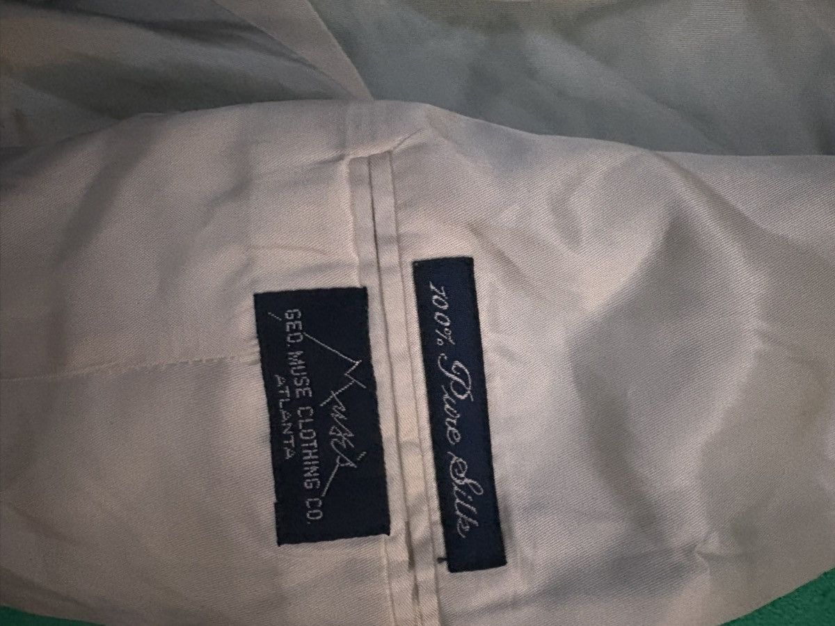 Burberry White and green vintage cardigan Size S / US 4 / IT 40 - 3 Thumbnail