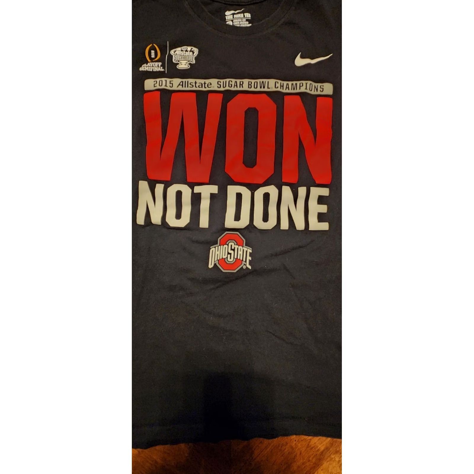 Nike Nike Shirt Mens XL Black Ohio State University Allstate Sugar Bowl Buckeyes Tee Size US XL / EU 56 / 4 - 2 Thumbnail