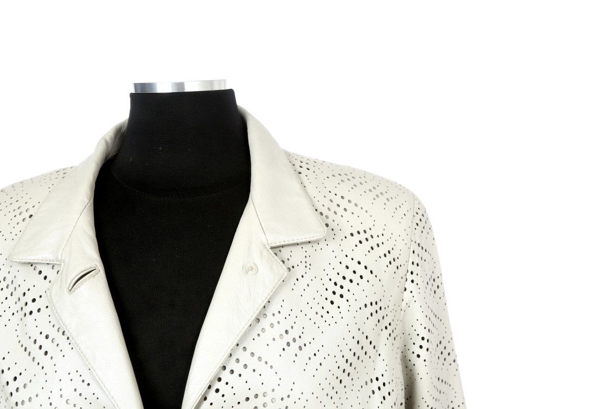 Genuine Leather Anonymous Laser Perforated Leather Jacket Size US L / EU 52-54 / 3 - 2 Thumbnail