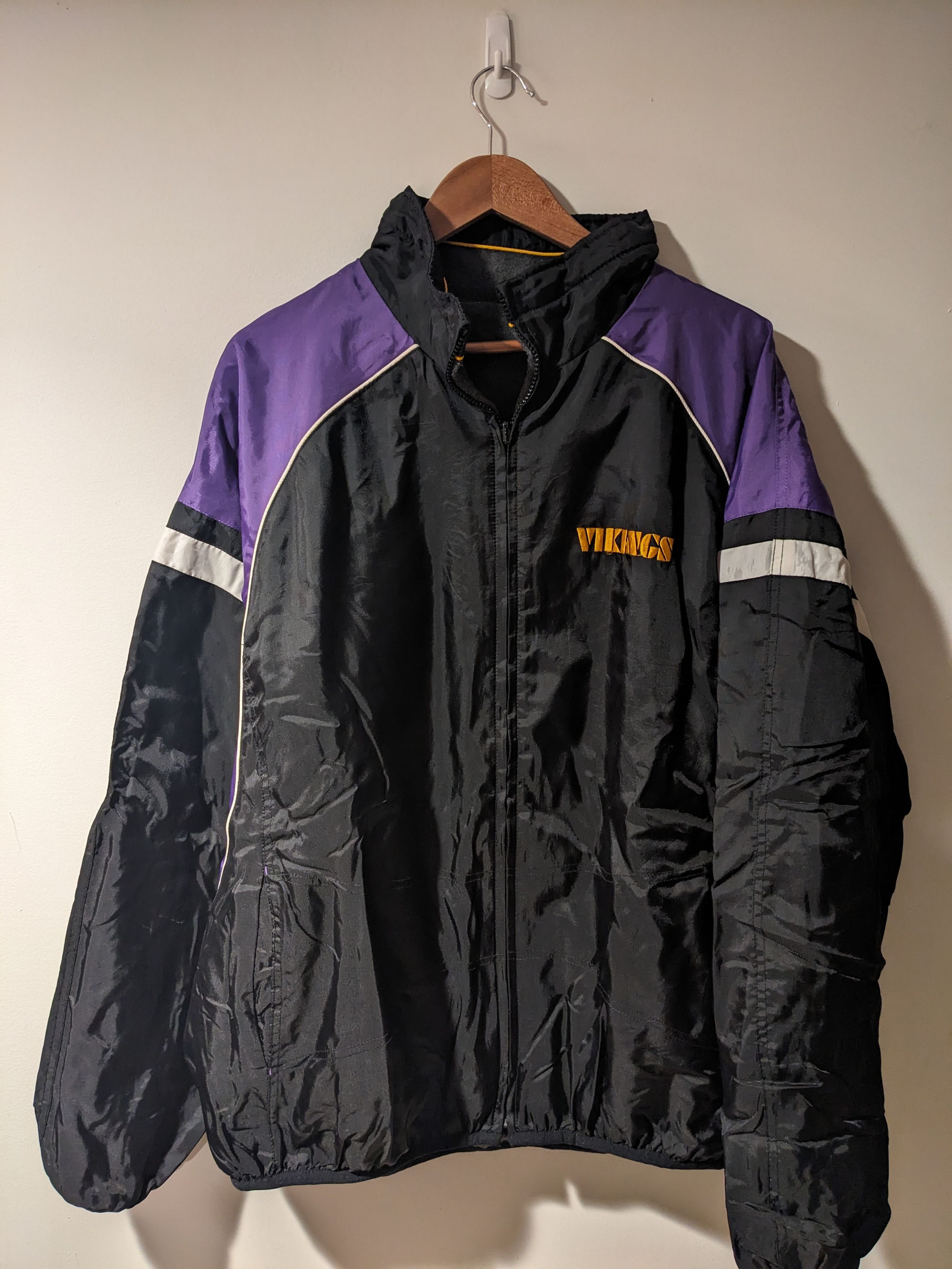 NFL × Vintage Vintage Y2K Minnesota Vikings NFL Football Reversible Jacket Size US XL / EU 56 / 4 - 4 Thumbnail
