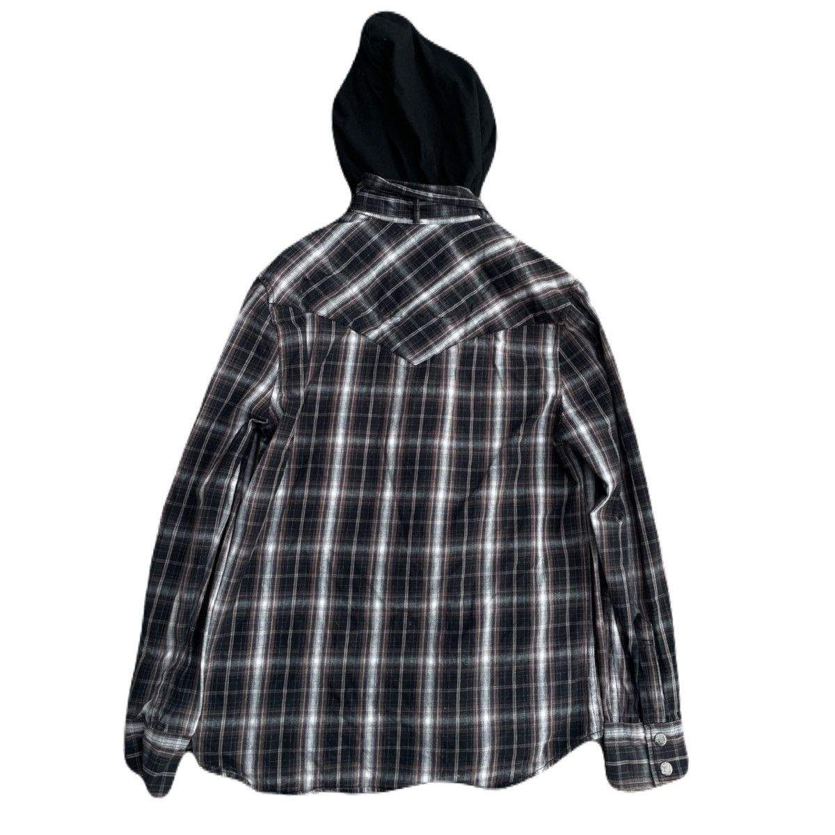 If Six Was Nine 2000s Japanese archive Docking Layered Belt Plaid Shirts Size US S / EU 44-46 / 1 - 5 Thumbnail